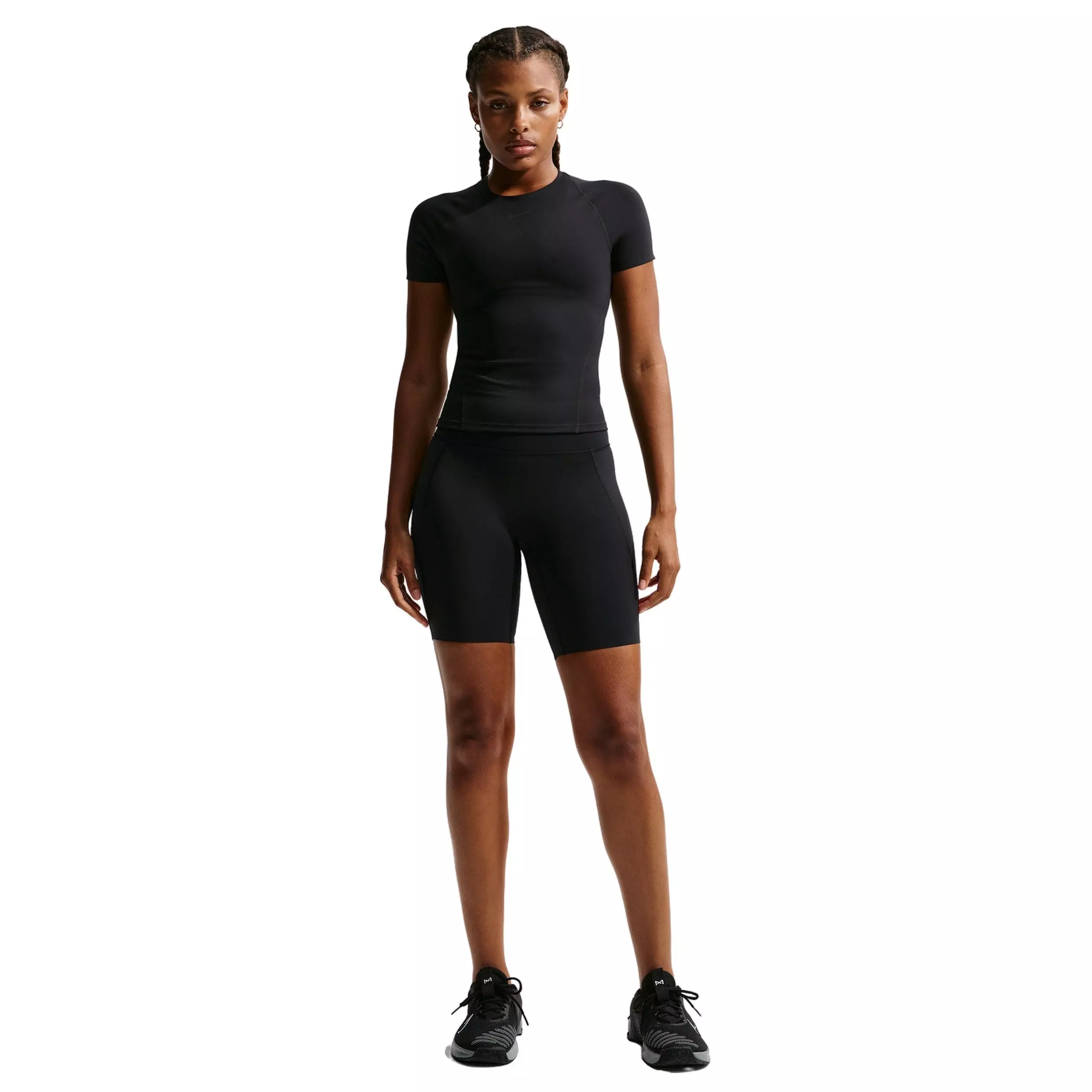 Nike Women's Universa Dri-FIT Short-Sleeve Top - Black - BLACK