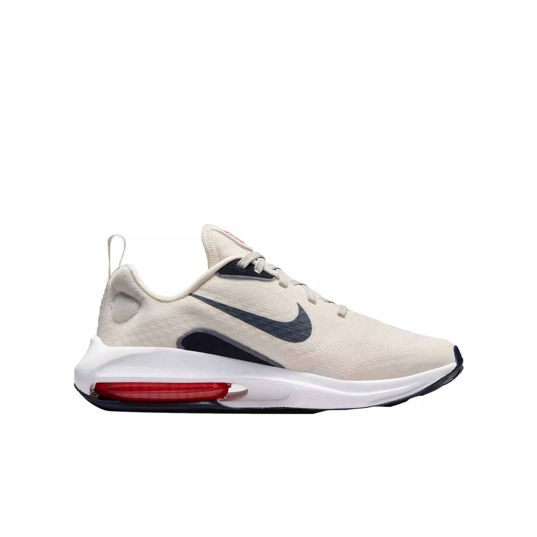 Nike Air Zoom Arcadia 2 "Grey/Red/White/Dk Blue" Grade School Boys' Road Running Shoe - GREY/CRIMSON/DK BLUE