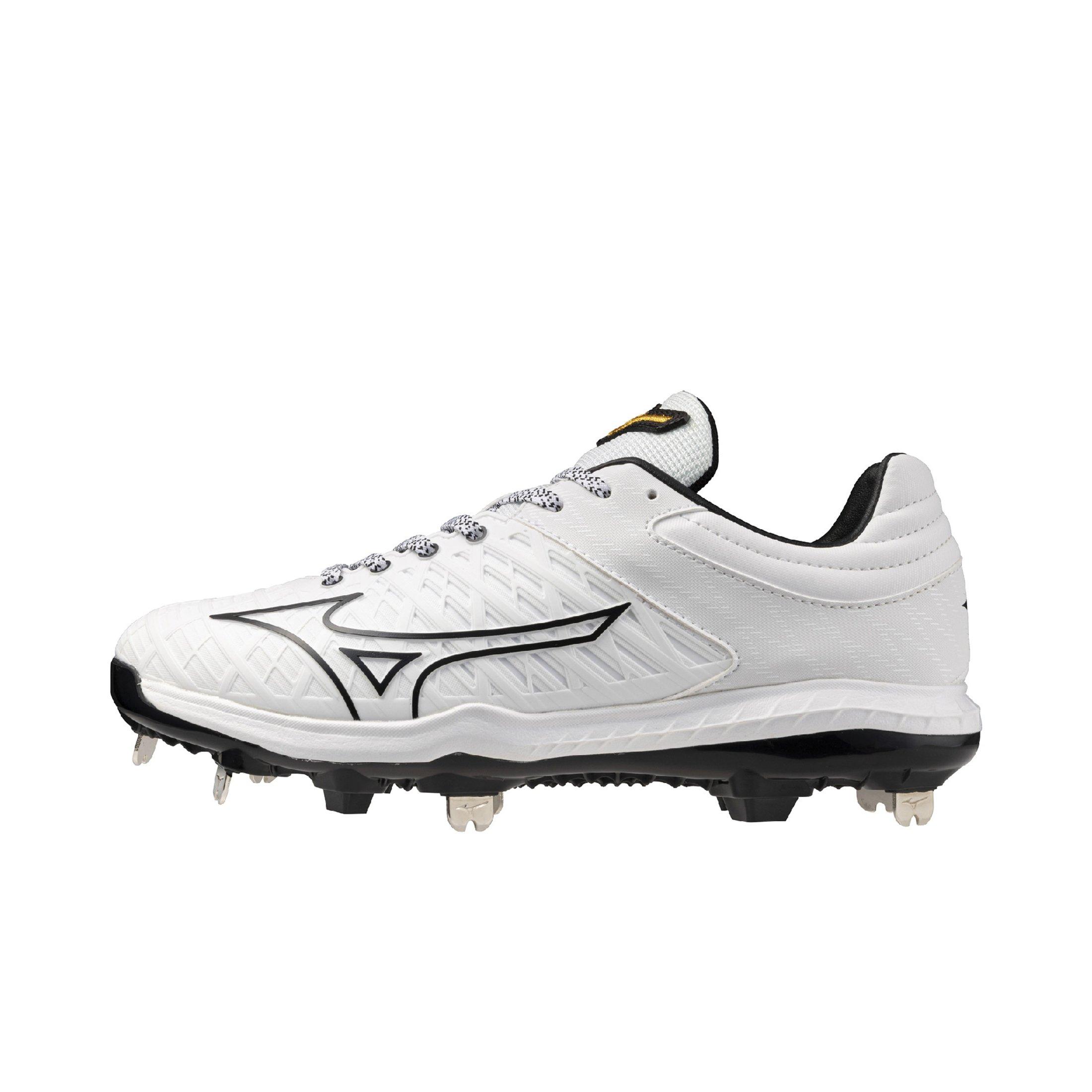 Mizuno Pro FP Fastpitch "White/Black" Women's Softball Cleat - WHITE/BLACK Thumbnail View 2