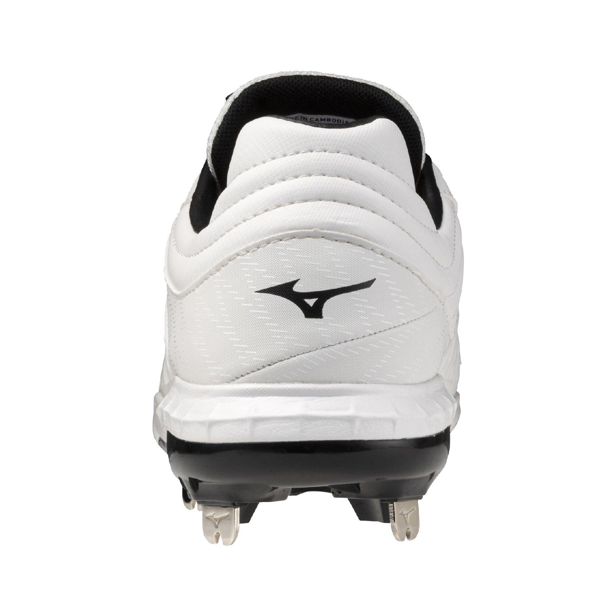 Mizuno Pro FP Fastpitch "White/Black" Women's Softball Cleat - WHITE/BLACK Thumbnail View 5