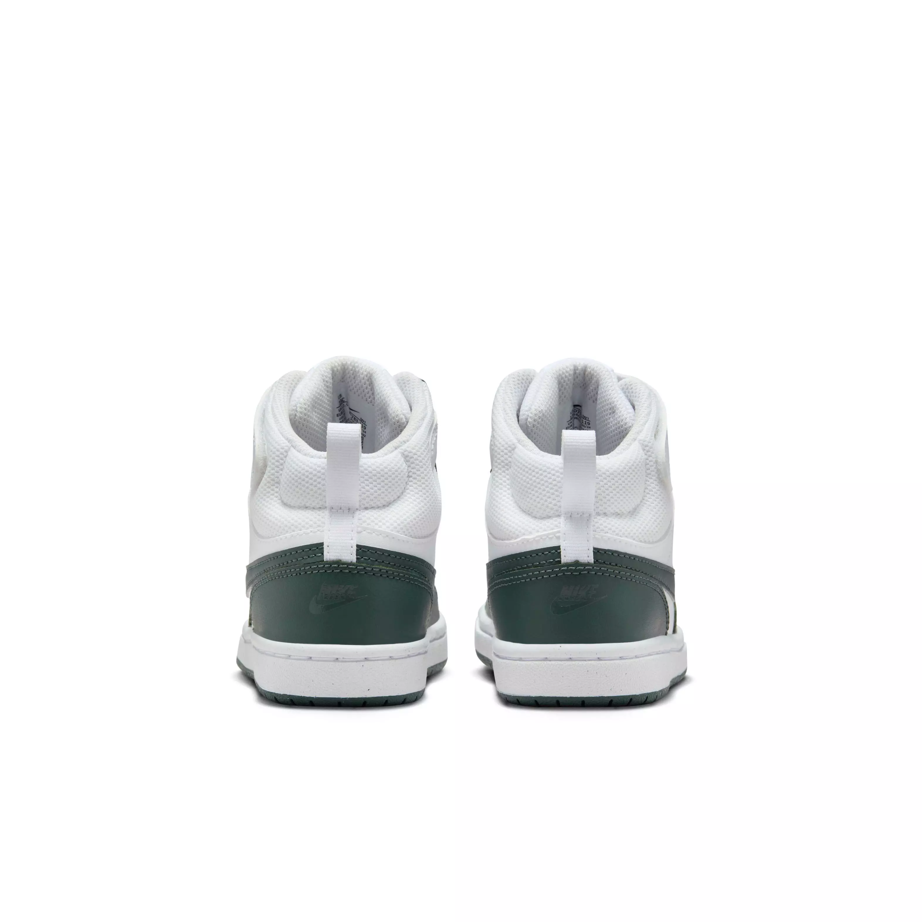 Nike Court Borough Mid 2 "White/Vintage Green" Preschool Boys' Shoe - WHITE/GREEN