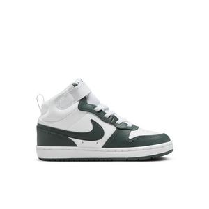 Nike Court Borough Mid 2 "White/Vintage Green" Preschool Boys' Shoe