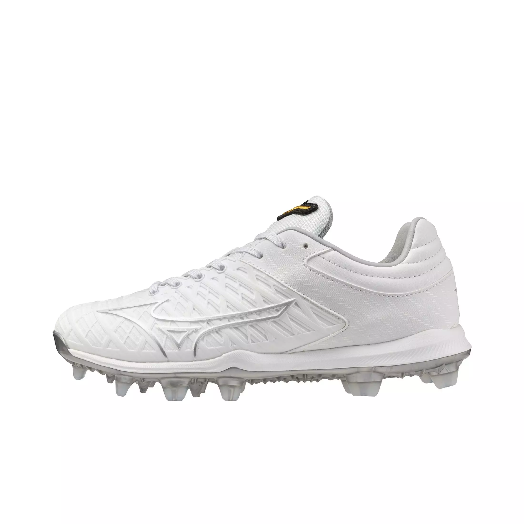 Mizuno Pro Fastpitch TPU "White/Silver" Women's Softball Cleat - WHITE/SILVER