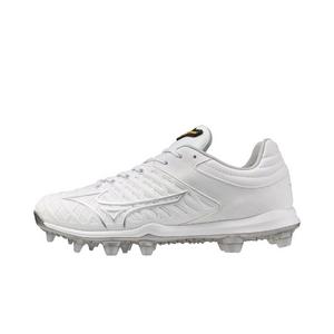 Mizuno Pro Fastpitch TPU "White/Silver" Women's Softball Cleat