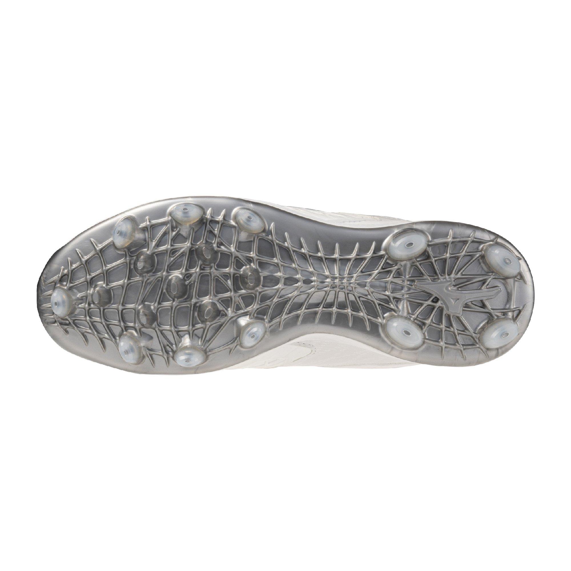 Mizuno Pro Fastpitch TPU "White/Silver" Women's Softball Cleat - WHITE/SILVER Thumbnail View 4