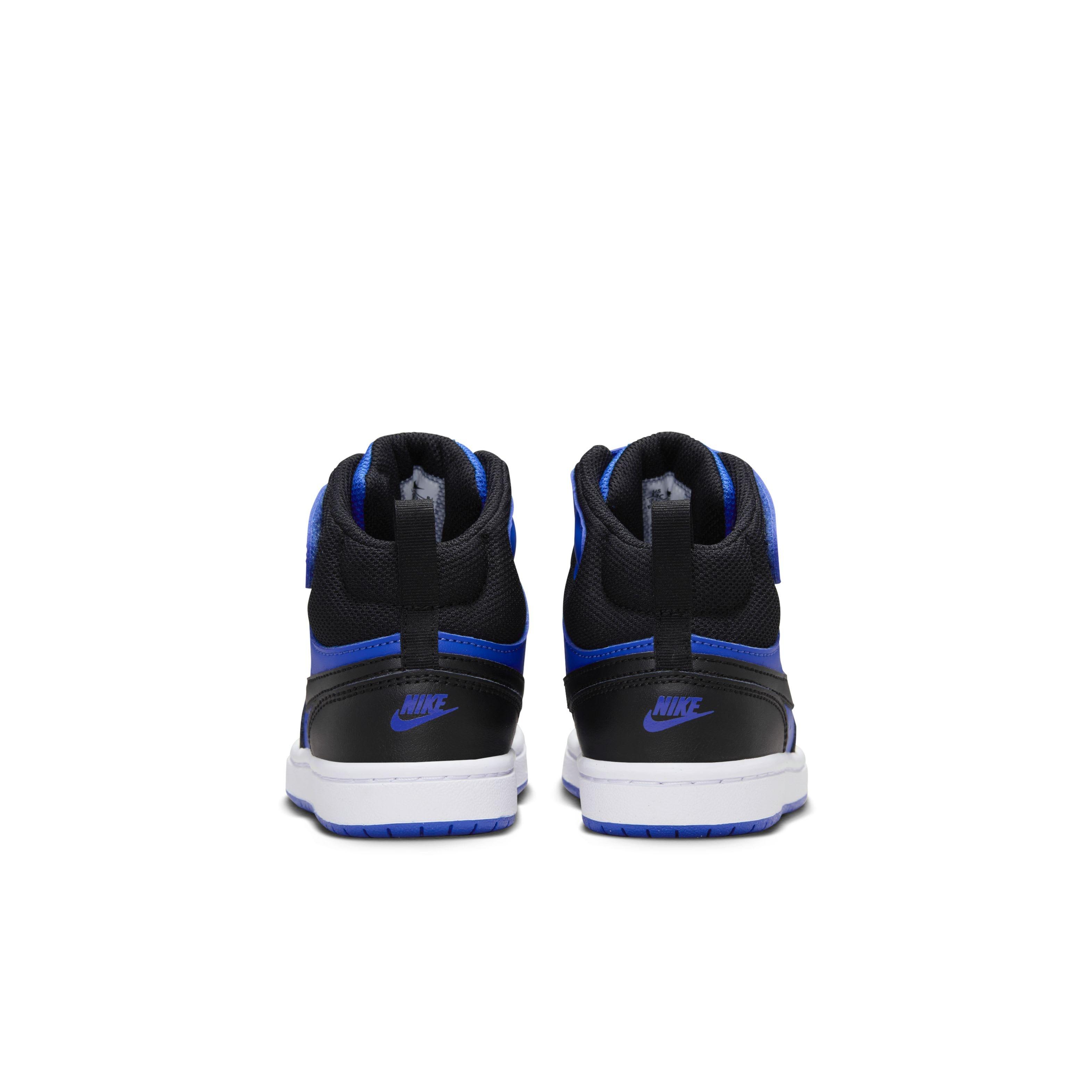 Nike Court Borough Mid 2 Preschool Boys' "Game Royal/White/Black" Shoe