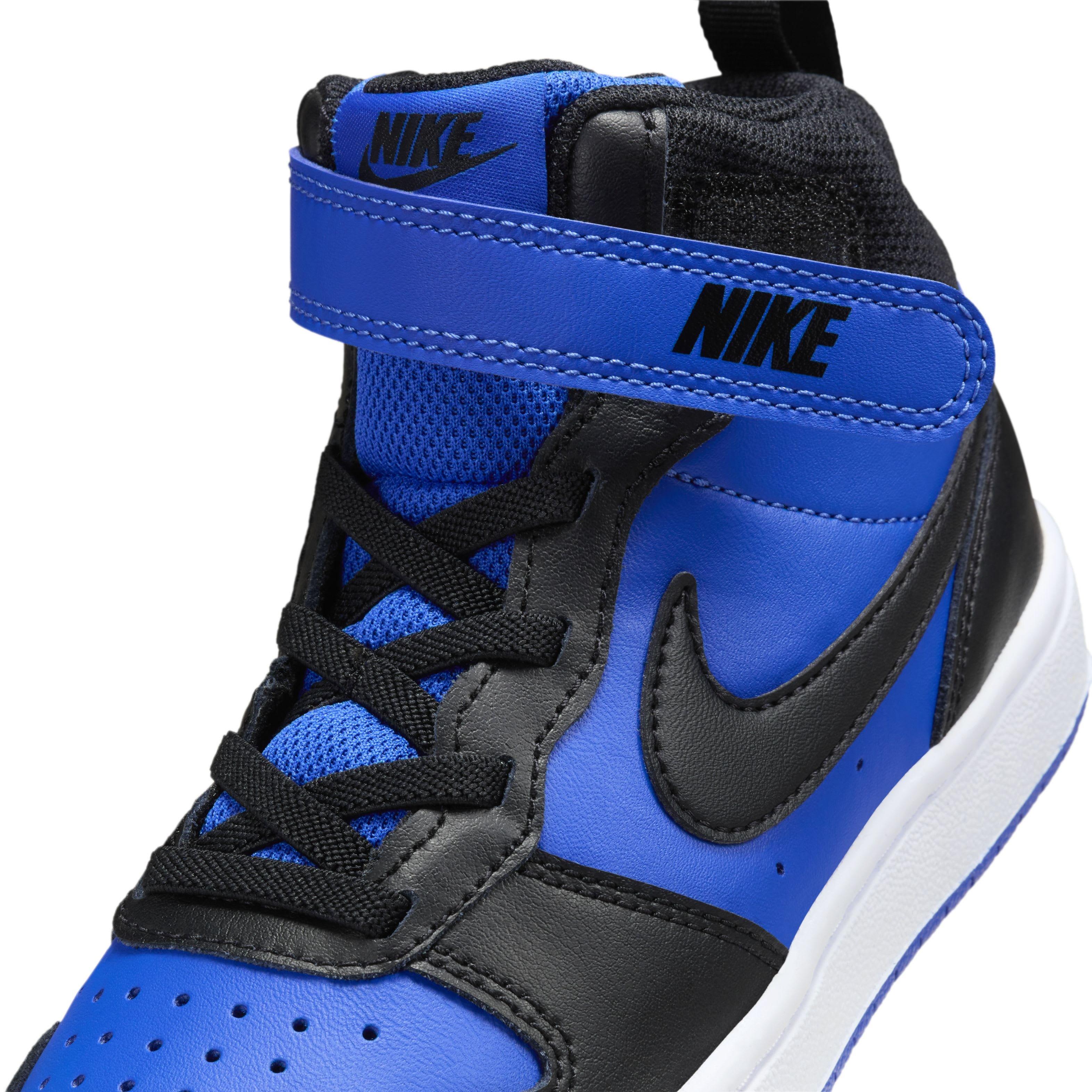 Nike Court Borough Mid 2 Preschool Boys' "Game Royal/White/Black" Shoe