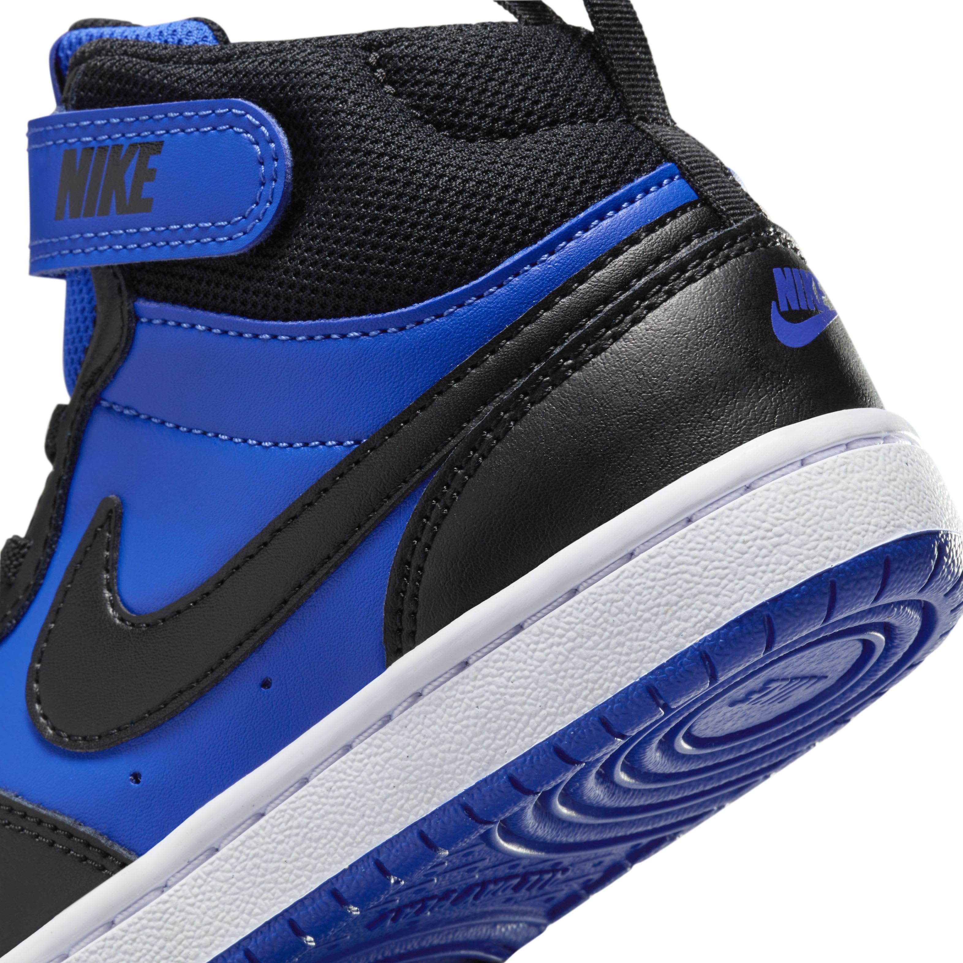 Nike Court Borough Mid 2 Preschool Boys' "Game Royal/White/Black" Shoe