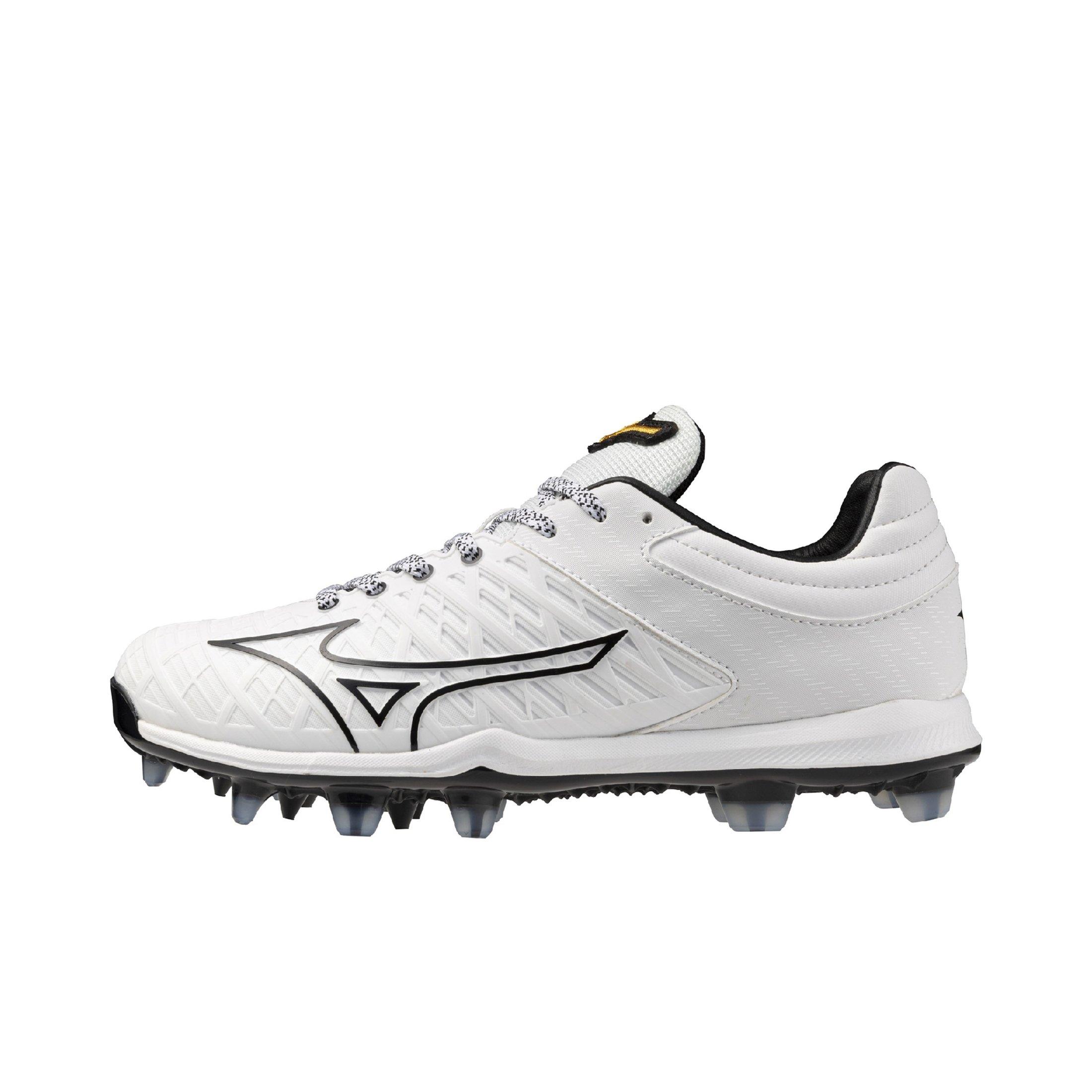 Mizuno Pro Fastpitch TPU "White/Black" Women's Softball Cleat - WHITE/BLACK Thumbnail View 2