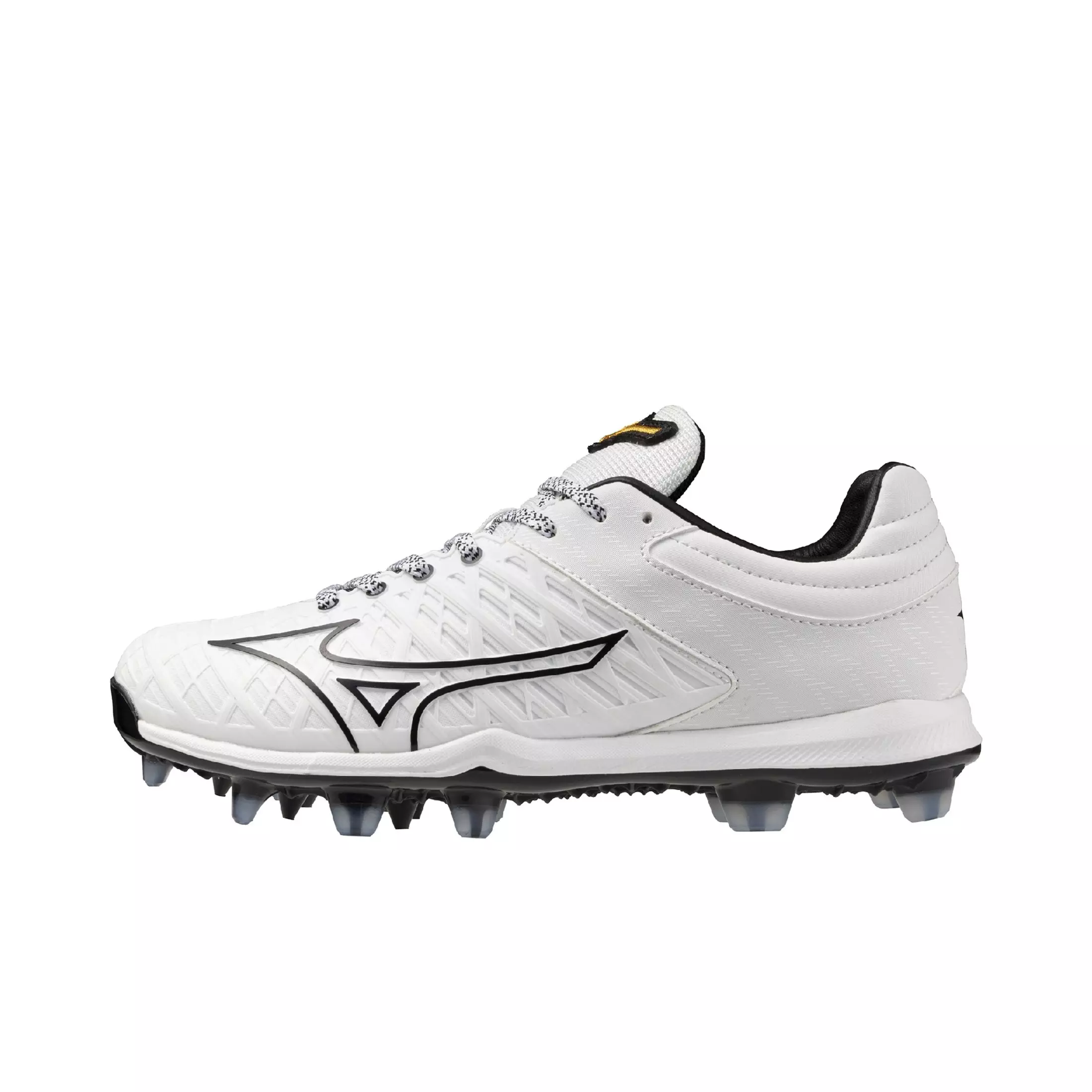 Mizuno Pro Fastpitch TPU "White/Black" Women's Softball Cleat - WHITE/BLACK