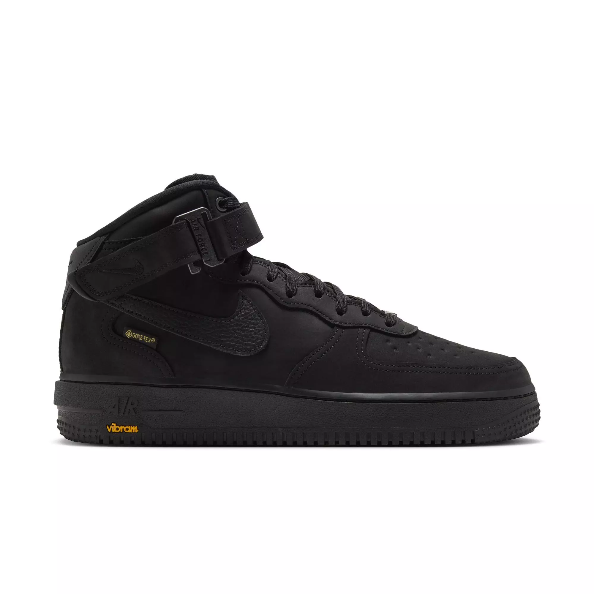 Nike Air Force 1 Mid '07 GORE-TEX Vibram "Black" Men's Shoe - BLACK/SMOKE GREY