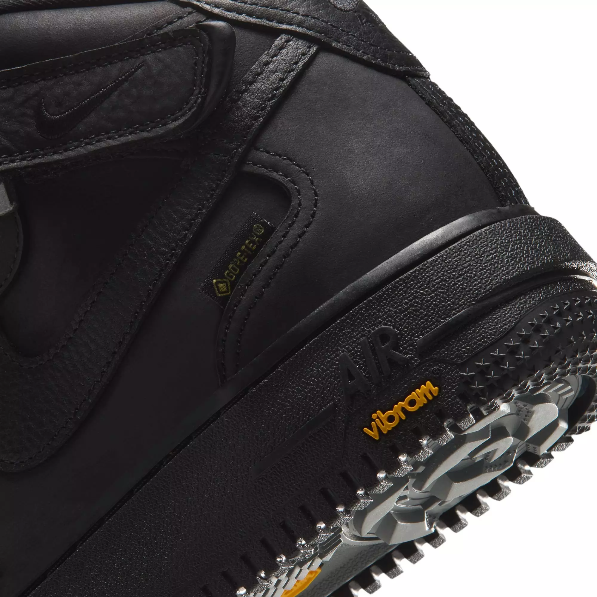 Nike Air Force 1 Mid '07 GORE-TEX Vibram "Black" Men's Shoe - BLACK/SMOKE GREY