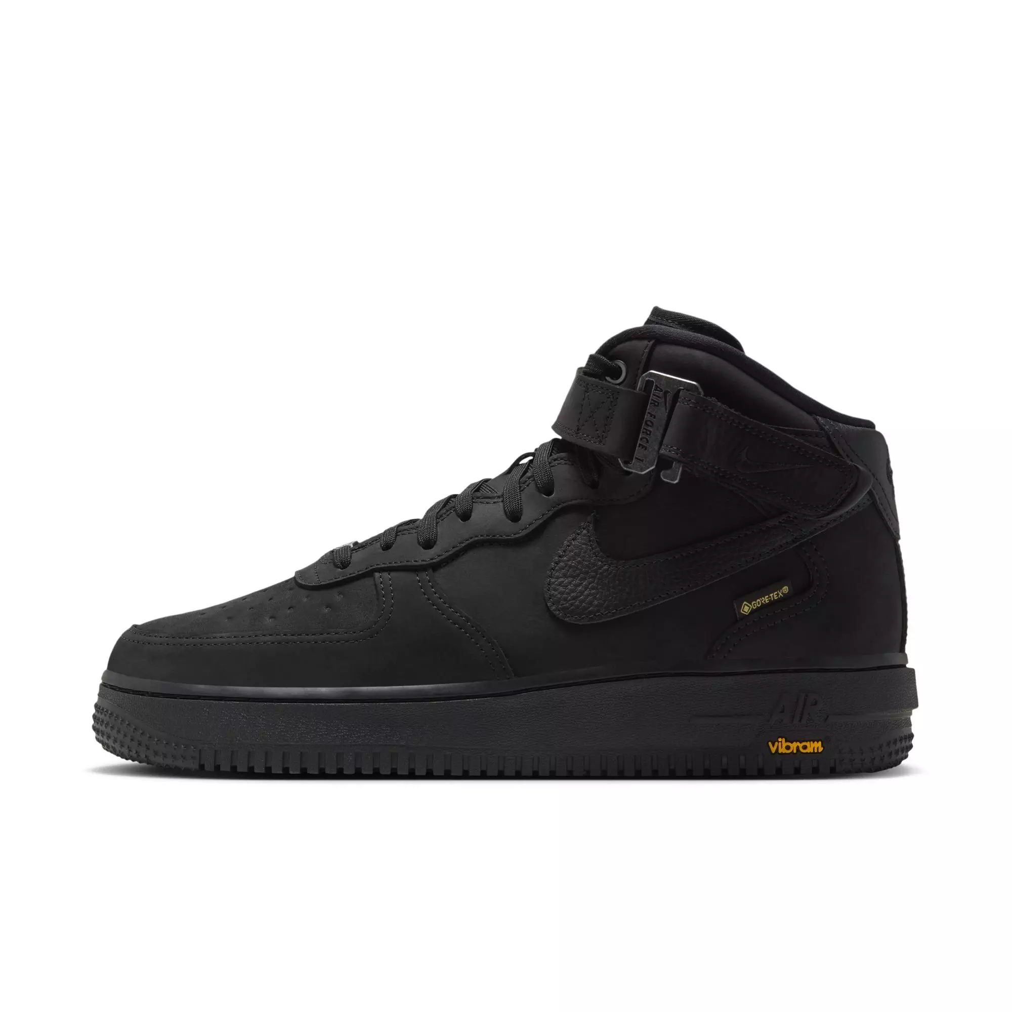 Nike Air Force 1 Mid '07 GORE-TEX Vibram "Black" Men's Shoe - BLACK/SMOKE GREY