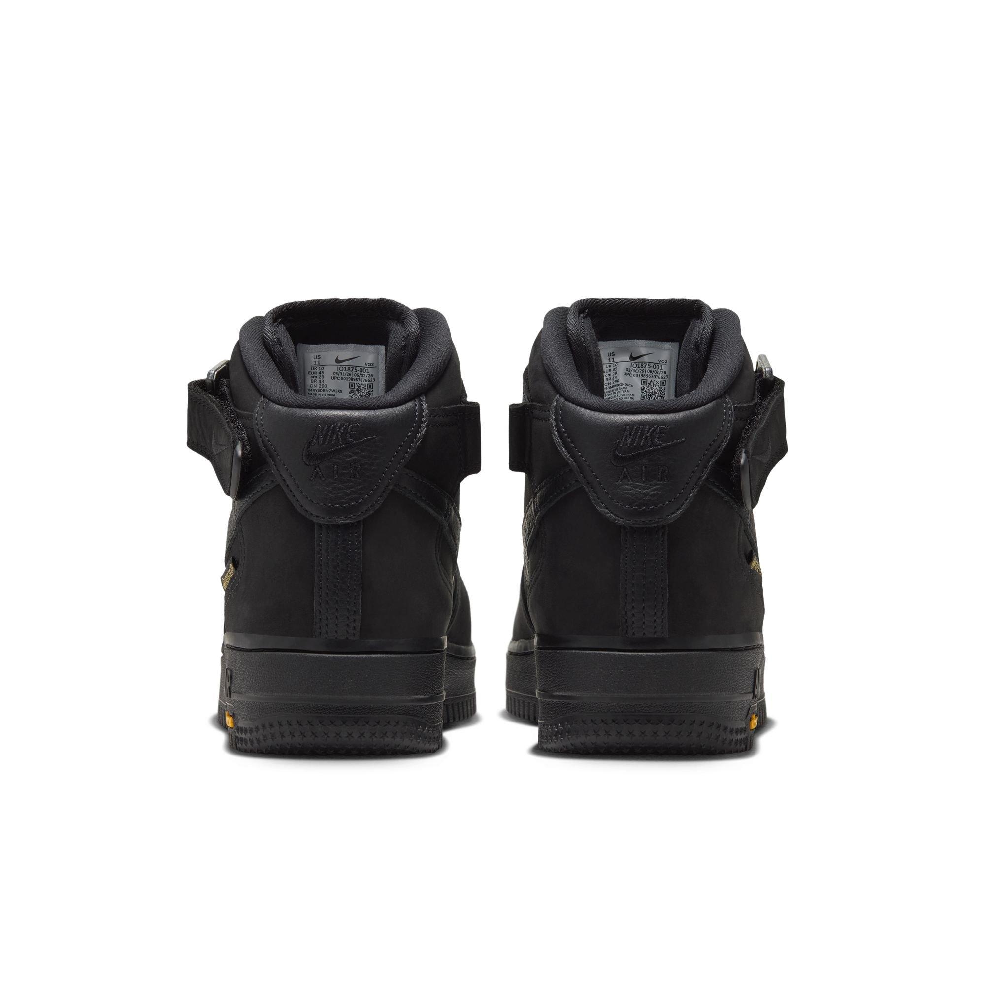 Nike Air Force 1 Mid '07 GORE-TEX Vibram "Black" Men's Shoe - BLACK/SMOKE GREY