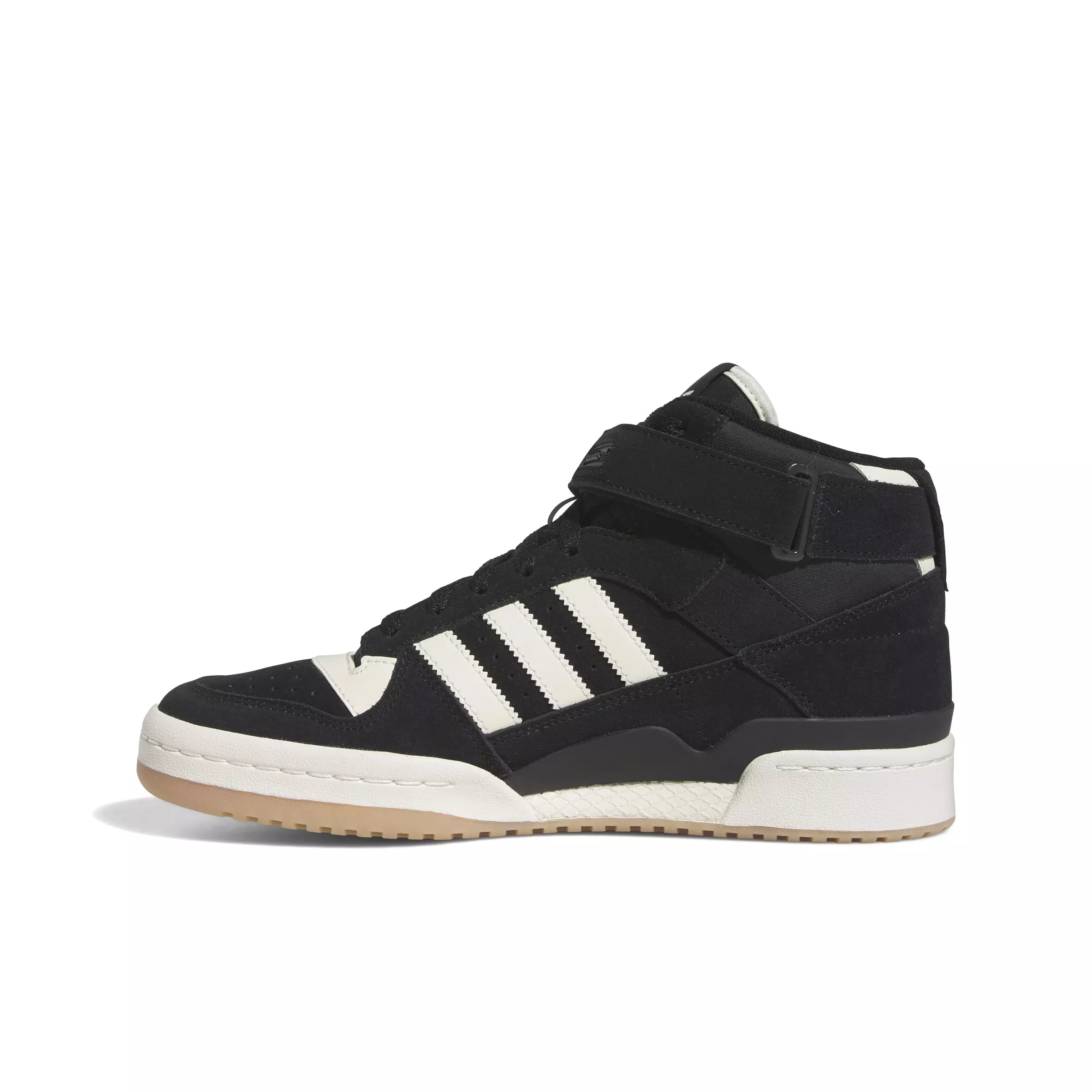 adidas Forum Mid "Core Black/Cream White/Gum 3" Men's Shoe - BLACK/CREAM/GUM