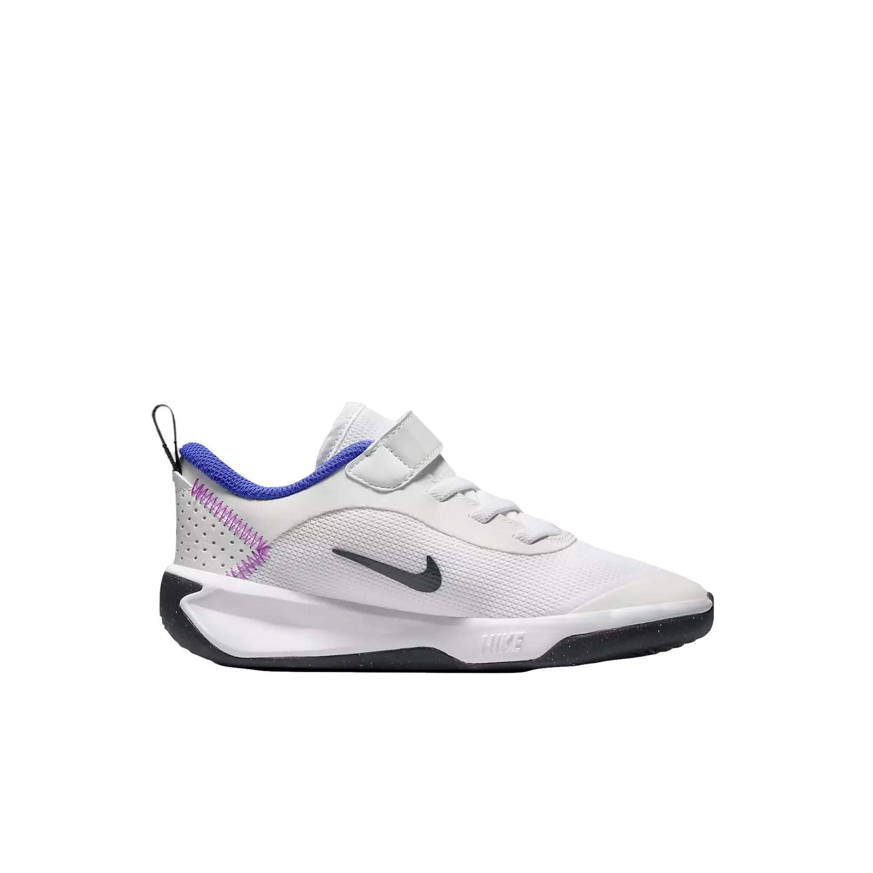 Nike Omni Multi-Court "White/Light Ultramarine/Fuchsia Dream/Dark Obsidian" Preschool Boys' Shoe - WHITE/LT ULTRAMARINE/FUCHSIA/DK OBSIDIAN