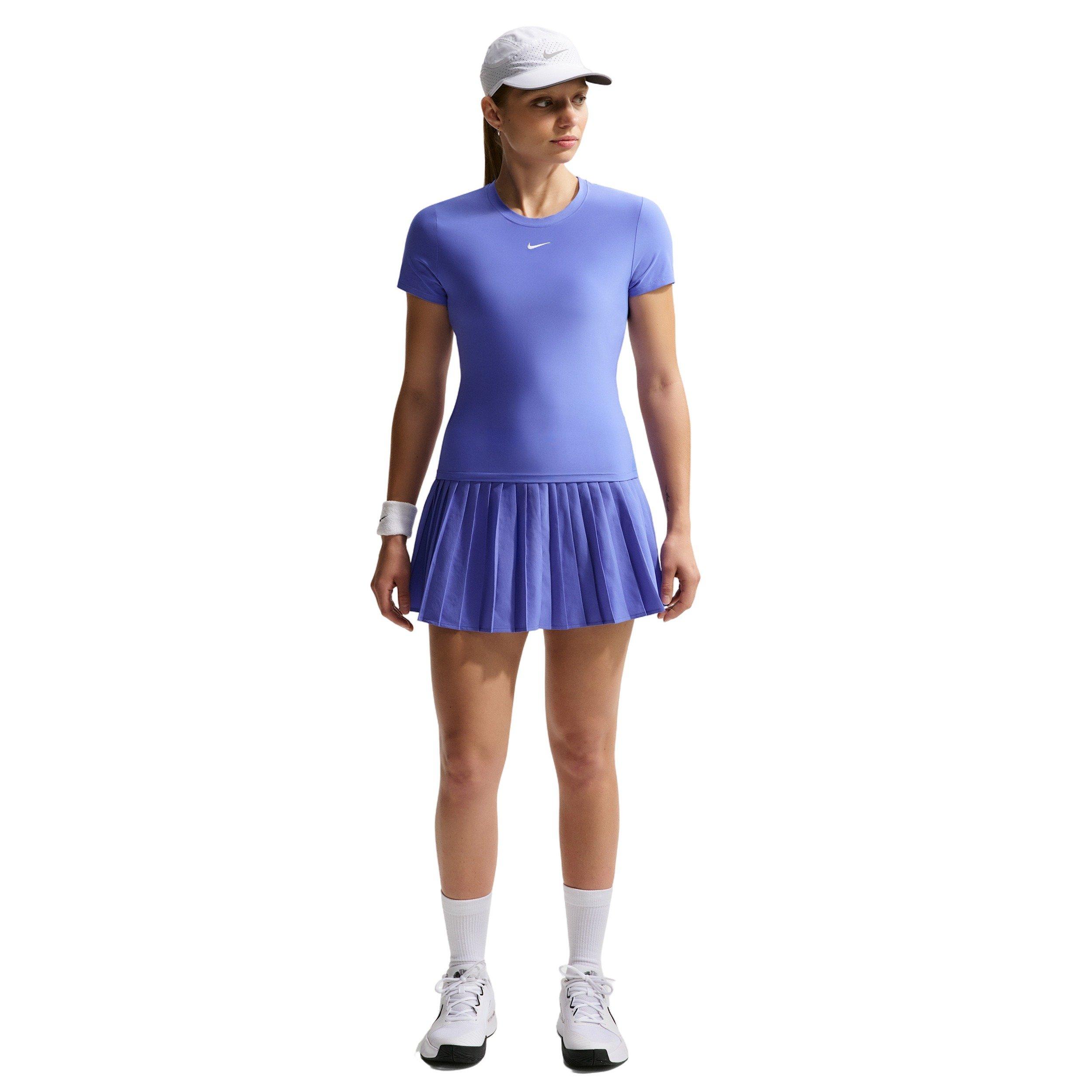 Nike Women's Victory Dri-FIT Short-Sleeve Tennis Top - Sapphire - SAPPHIRE Thumbnail View 4