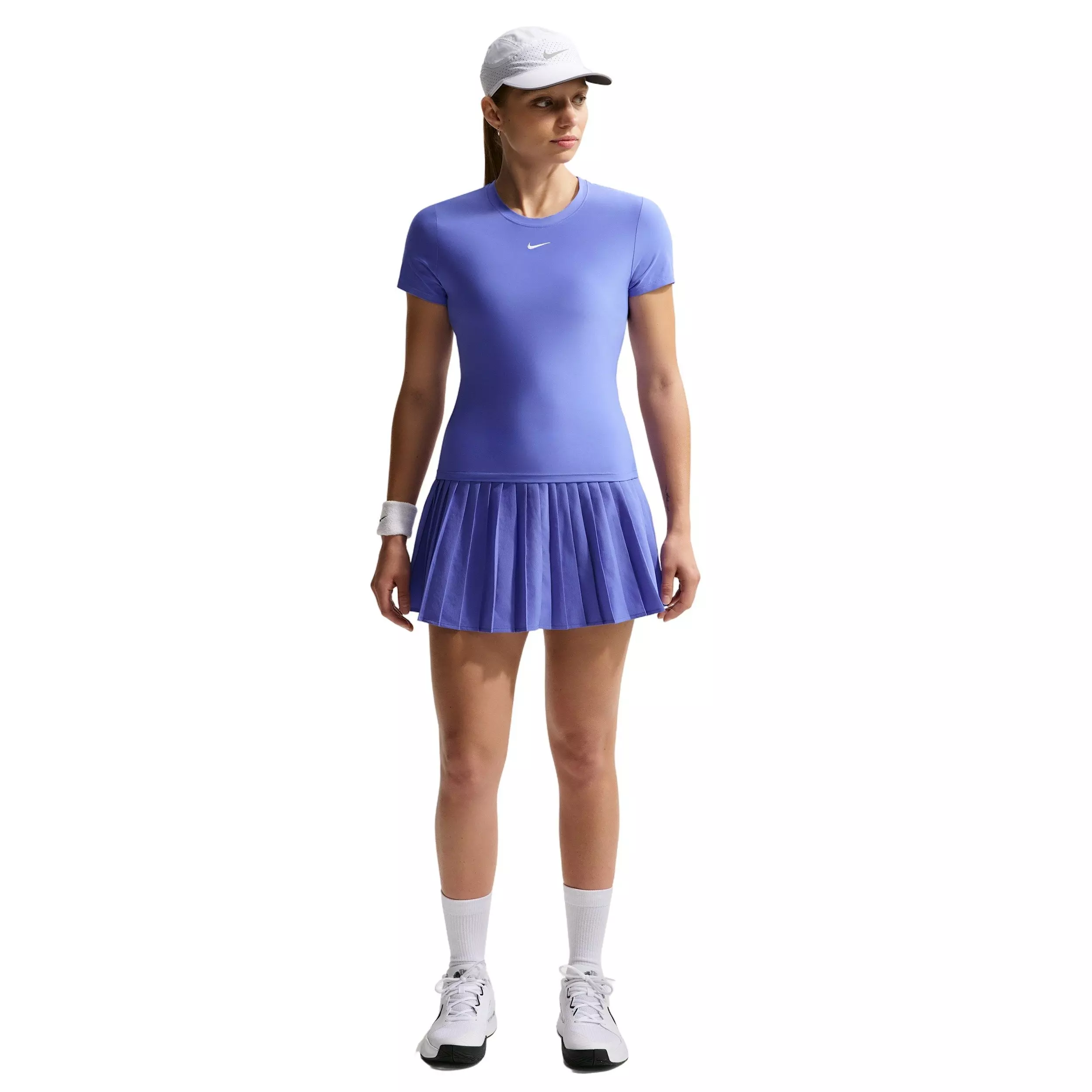 Nike Women's Victory Dri-FIT Short-Sleeve Tennis Top - Sapphire - SAPPHIRE