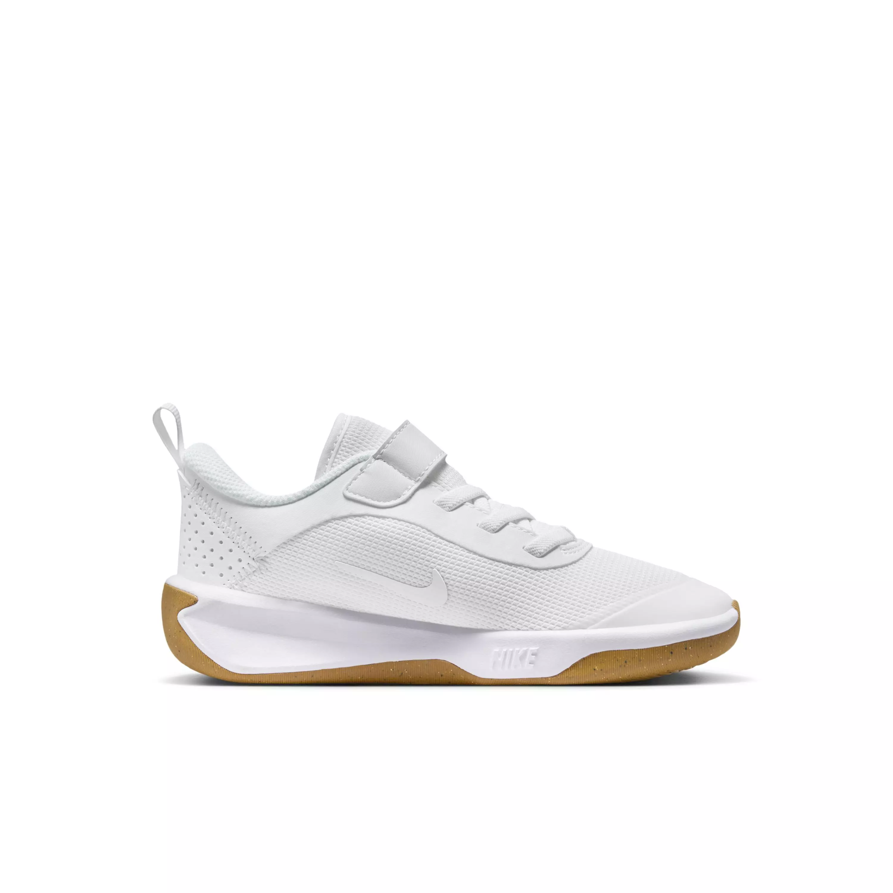 Nike Omni Multi-Court "White/White/Beige" Preschool Boys' Shoe - WHITE/WHITE/BEIGE
