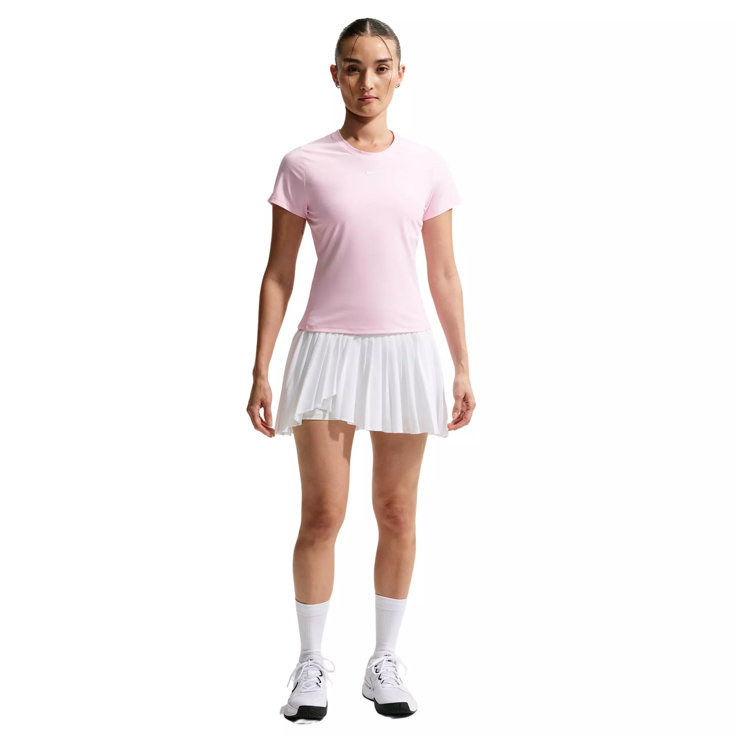 Nike Women's Victory Dri-FIT Short-Sleeve Tennis Top - Pink - PINK