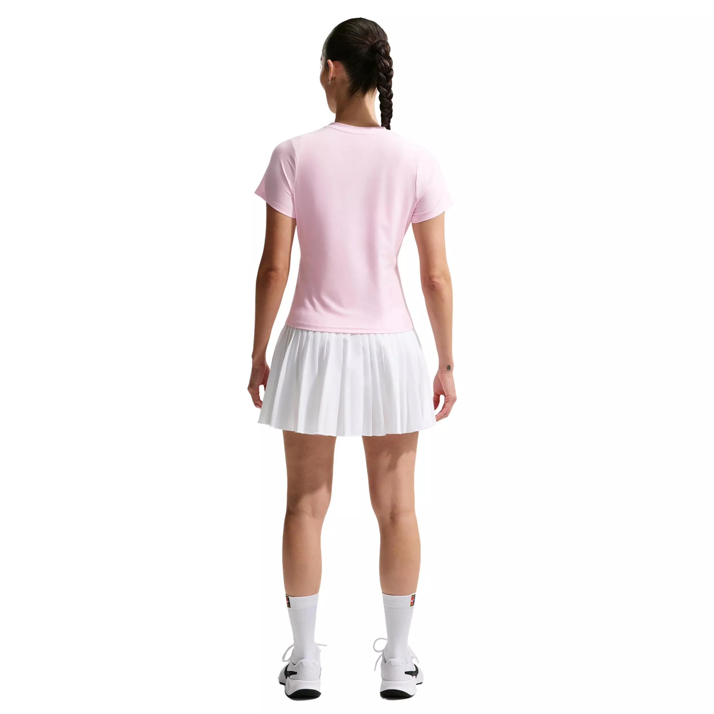 Nike Women's Victory Dri-FIT Short-Sleeve Tennis Top - Pink - PINK