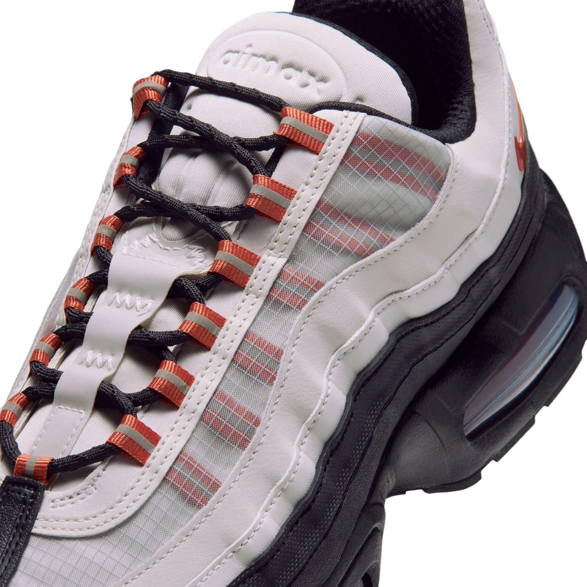 Nike Air Max 95 Big Bubble GORE-TEX "Light Bone" Men's Winterized Shoe - LIGHT BONE/CAMPFIRE ORANGE/BLACK