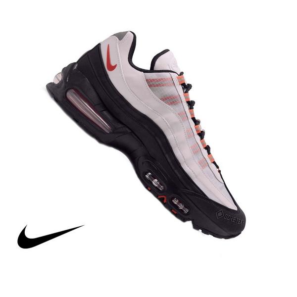 Nike Air Max 95 Big Bubble GORE-TEX "Light Bone" Men's Winterized Shoe - LIGHT BONE/CAMPFIRE ORANGE/BLACK