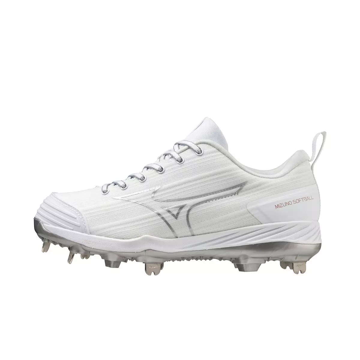 Mizuno Sweep 6 "White" Women's Softball Cleat - WHITE