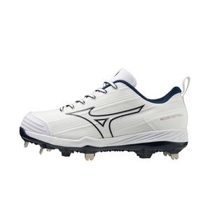 Mizuno Sweep 6 "White/Navy" Women's Softball Cleat