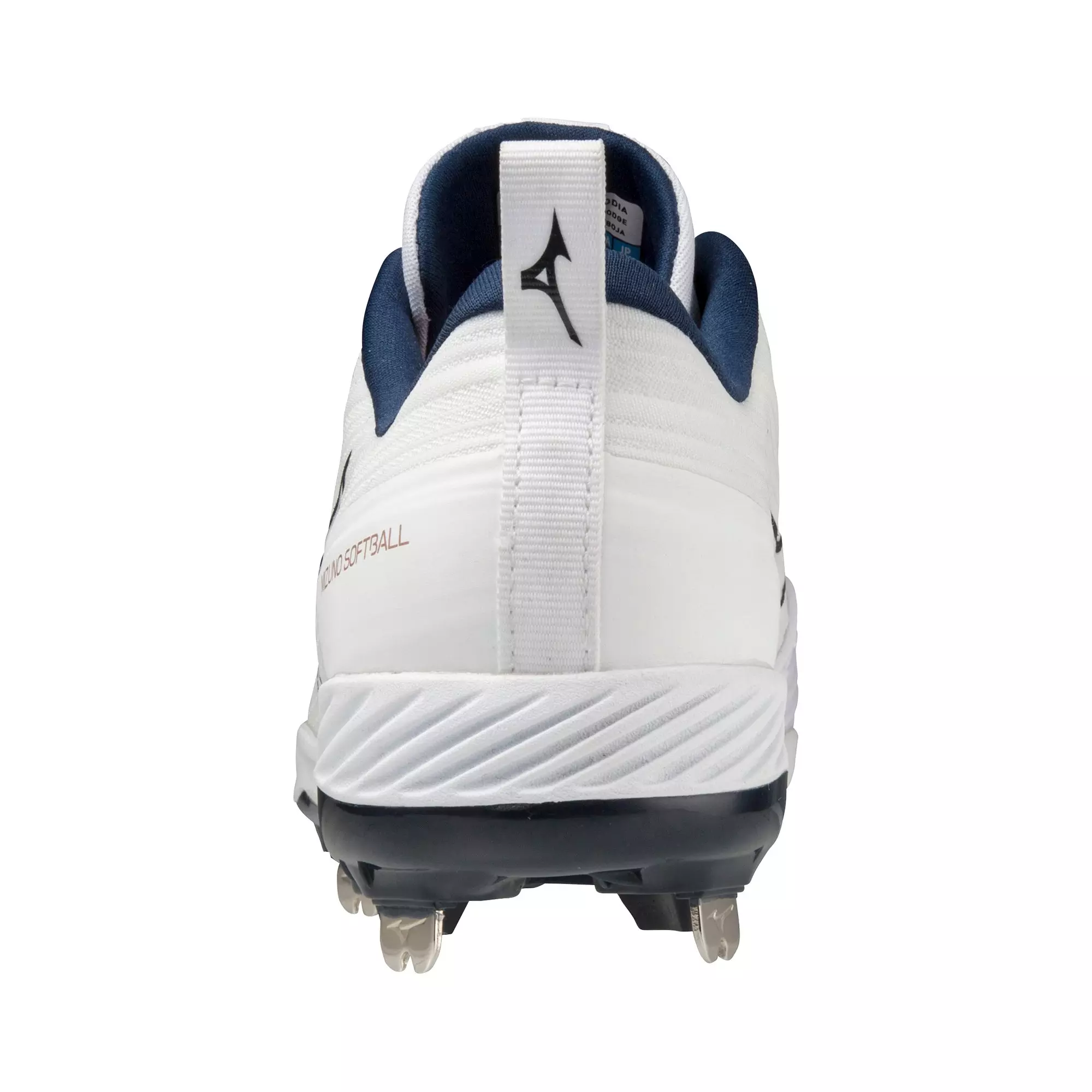 Mizuno Sweep 6 "White/Navy" Women's Softball Cleat - WHITE/NAVY