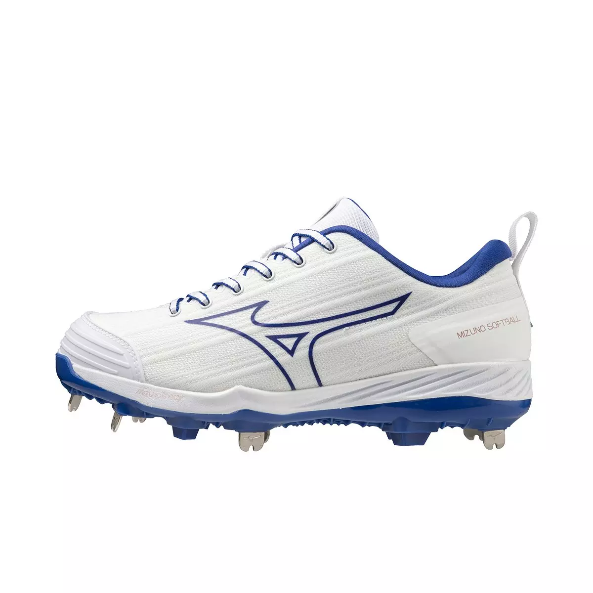 Mizuno Sweep 6 "White/Royal" Women's Softball Cleat - WHITE/ROYAL