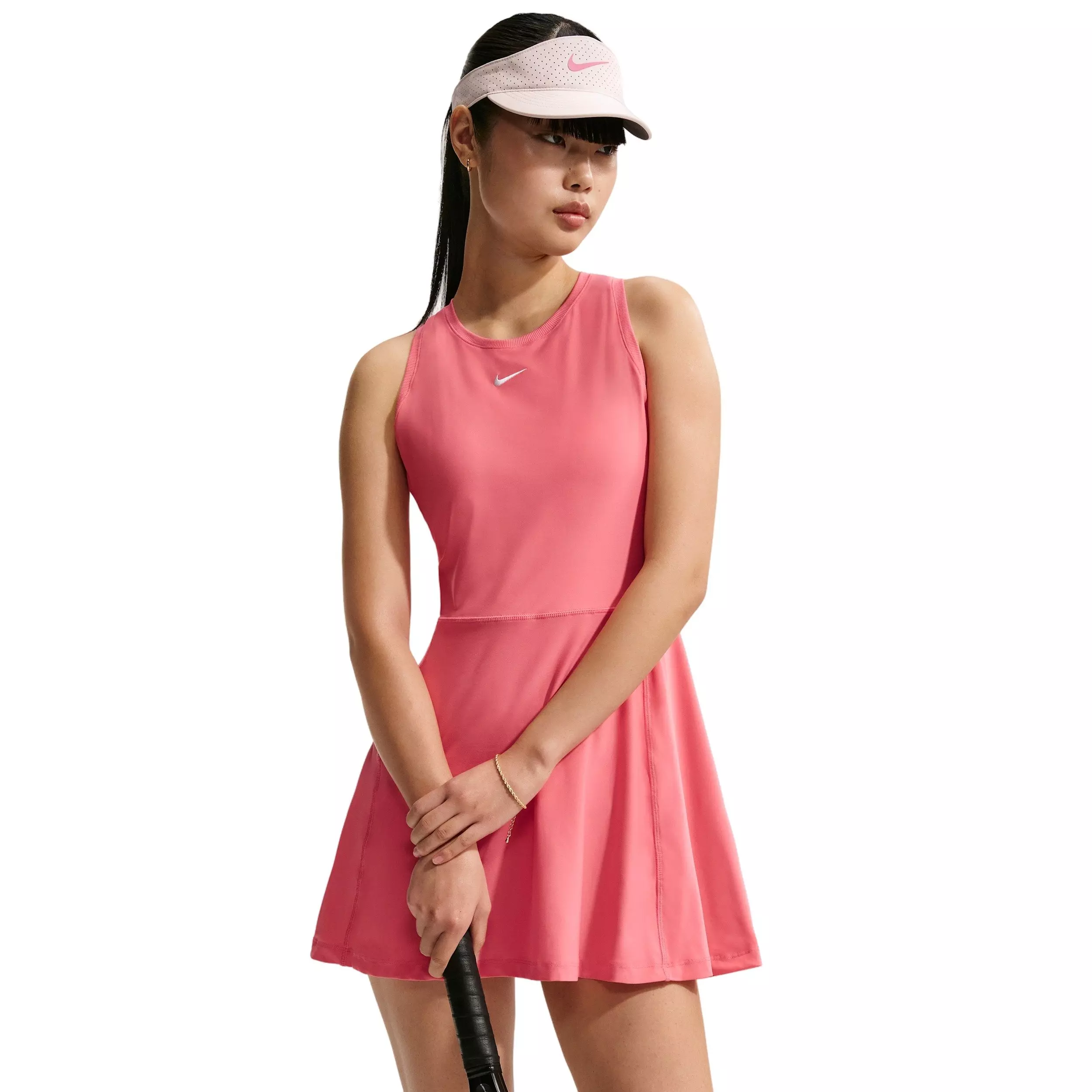 Nike Women's Victory Dri-FIT Tennis Dress -Coral - CORAL
