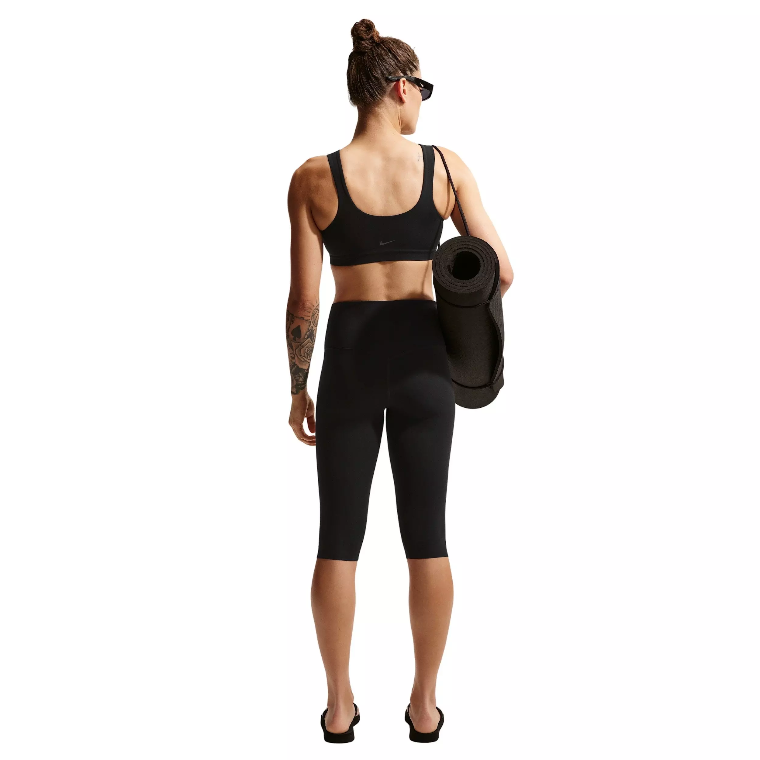 Nike Women's Zenvy Light-Support Lightly Lined Sports Bra  -  Midnight Black - BLACK