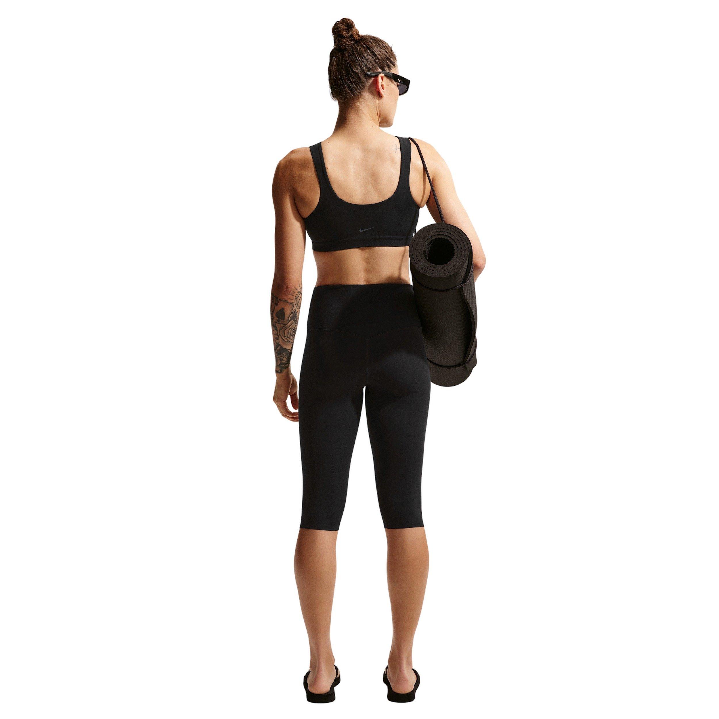 Nike Women's Zenvy Light-Support Lightly Lined Sports Bra -Black - BLACK Thumbnail View 5