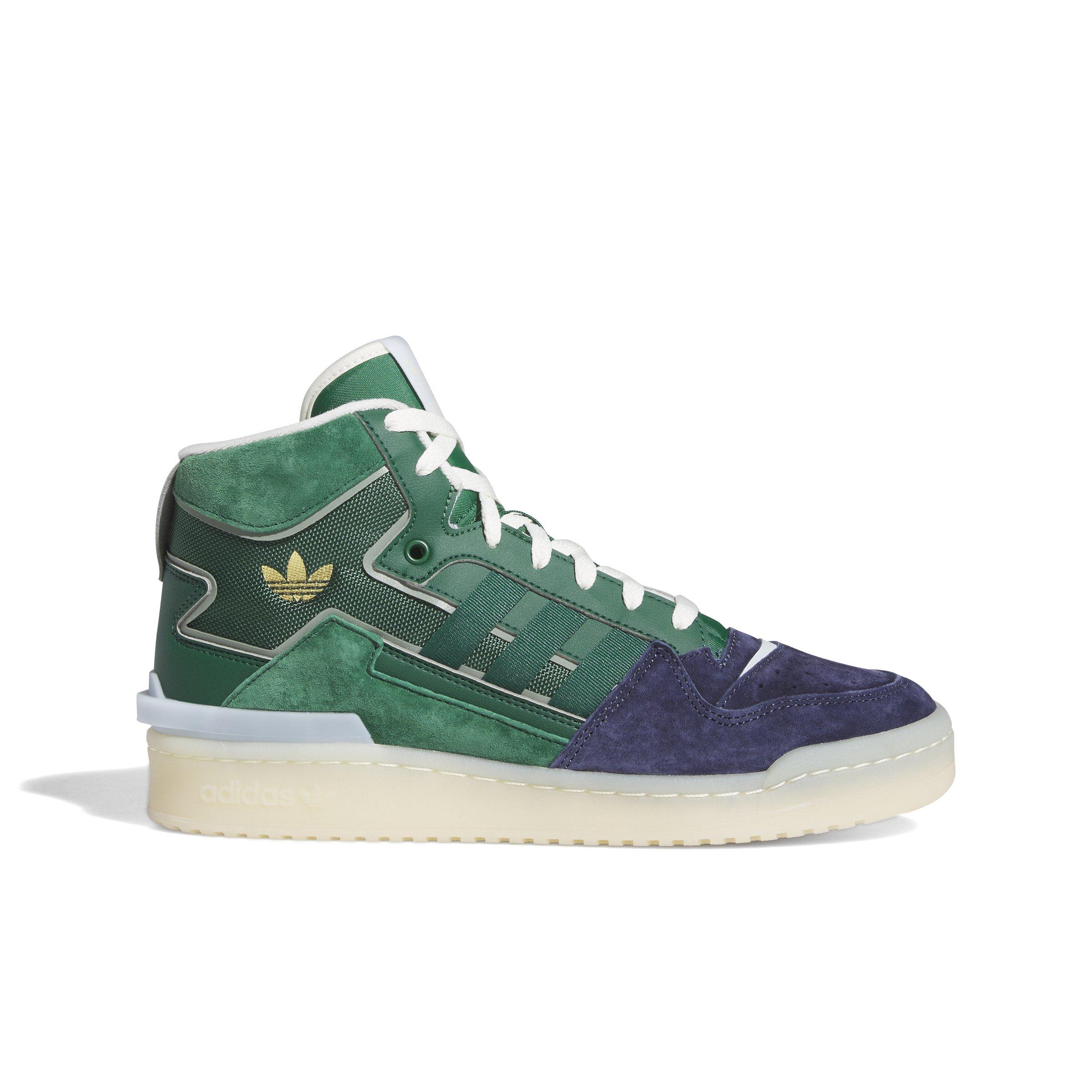 adidas Forum Exhibit Mid "Navy/Dark Green/Tecobu" Men's Shoe - NAVY/DK GREEN/TECOBU Thumbnail View 1