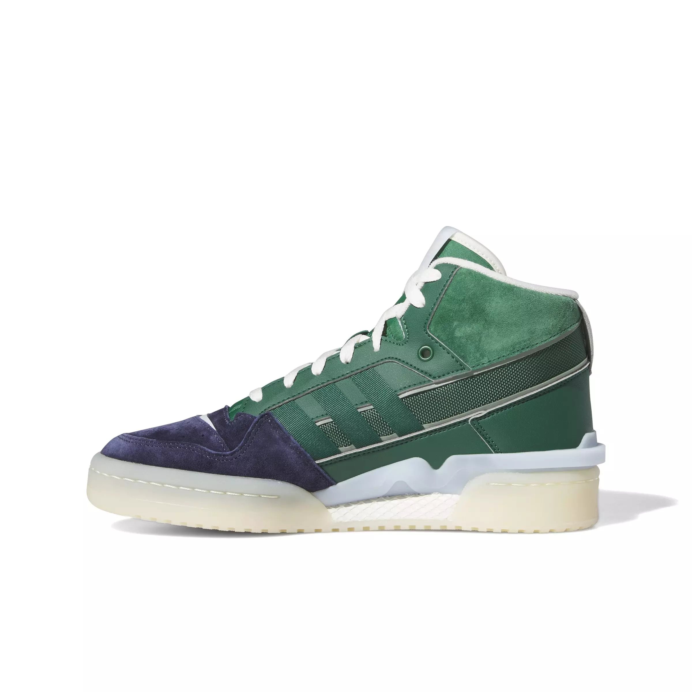 adidas Forum Exhibit Mid "Navy/Dark Green/Tecobu" Men's Shoe - NAVY/DK GREEN/TECOBU