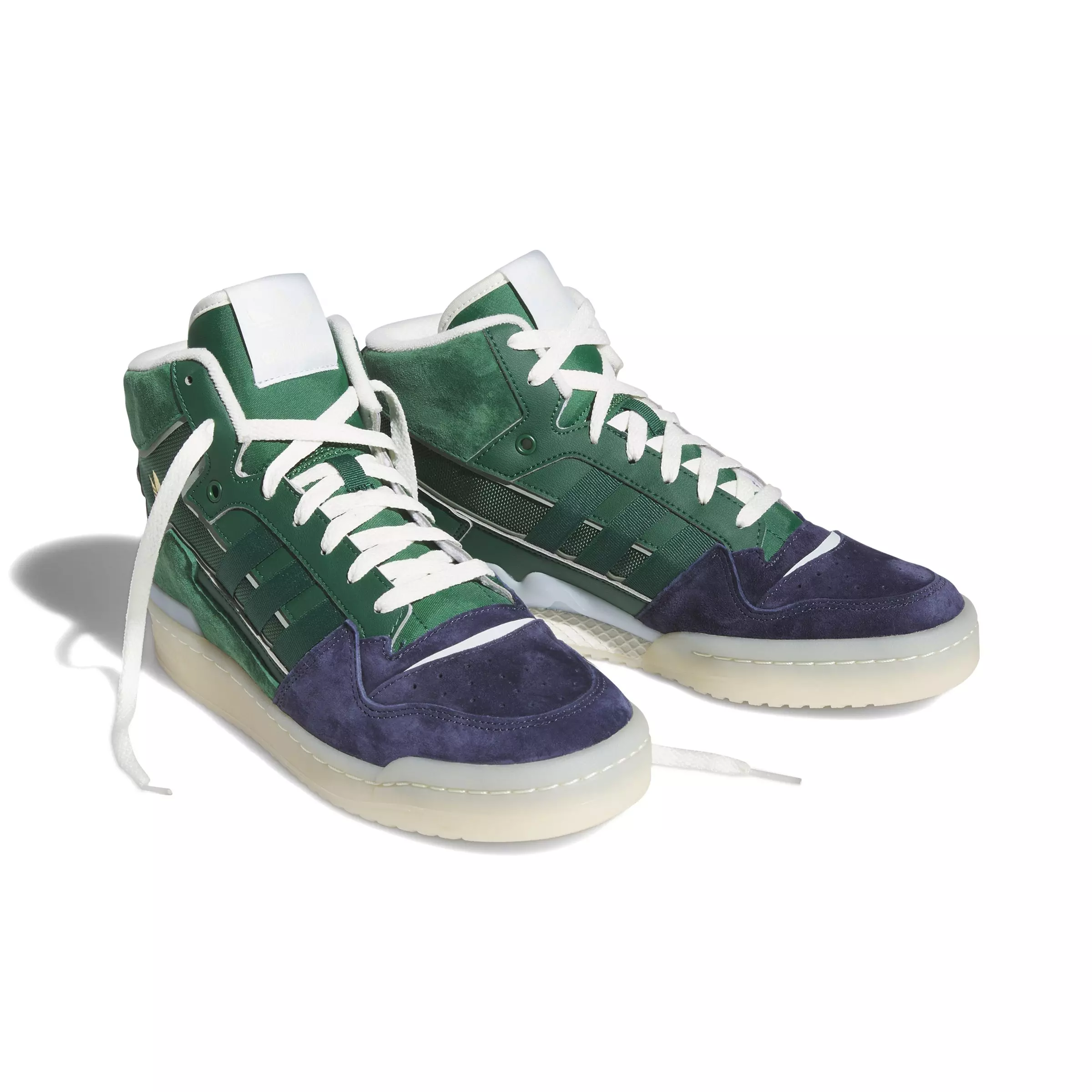 adidas Forum Exhibit Mid "Navy/Dark Green/Tecobu" Men's Shoe - NAVY/DK GREEN/TECOBU