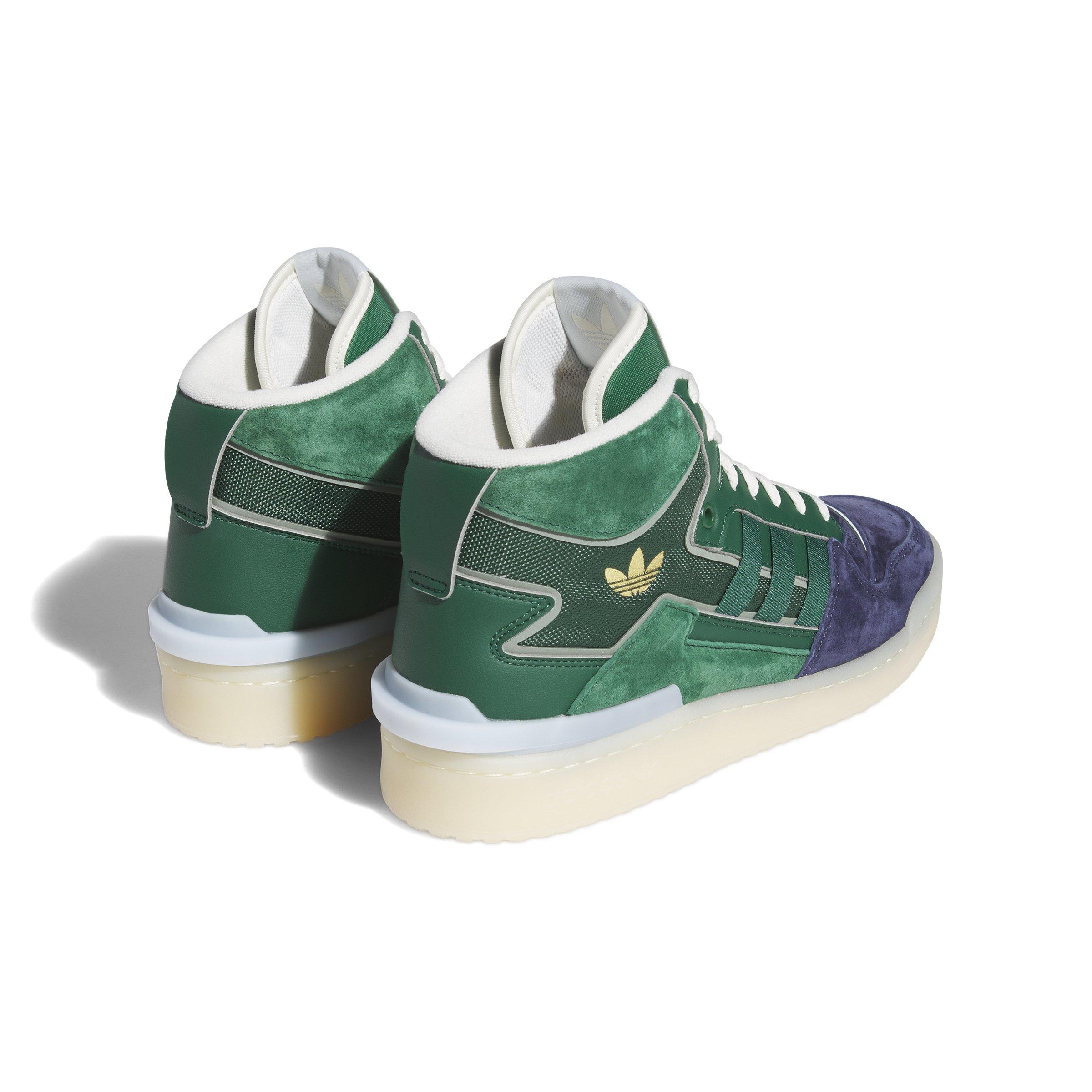 adidas Forum Exhibit Mid "Navy/Dark Green/Tecobu" Men's Shoe - NAVY/DK GREEN/TECOBU Thumbnail View 4