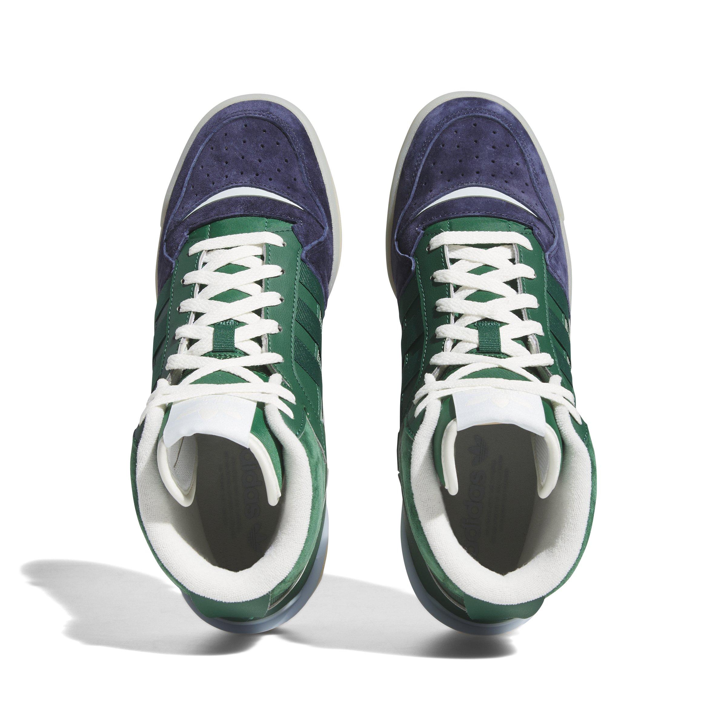 adidas Forum Exhibit Mid "Navy/Dark Green/Tecobu" Men's Shoe - NAVY/DK GREEN/TECOBU Thumbnail View 5