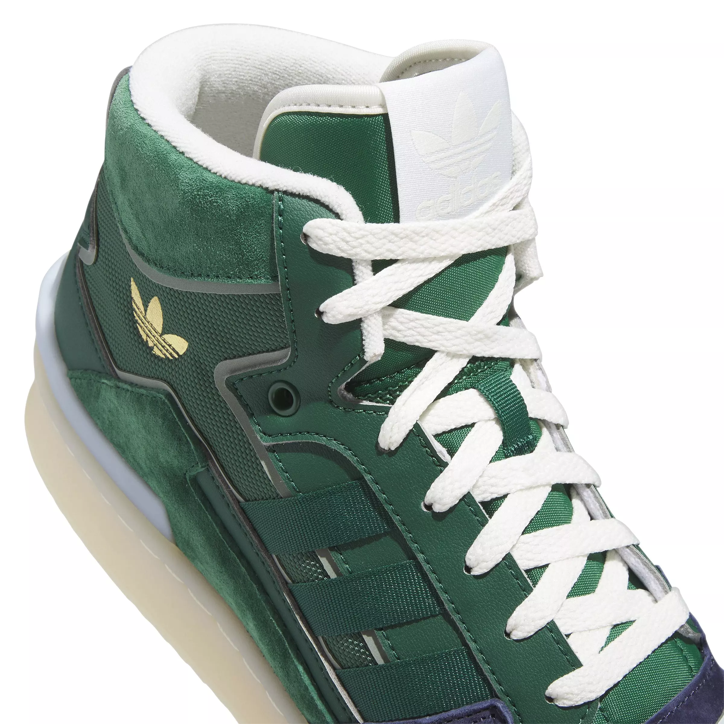 adidas Forum Exhibit Mid "Navy/Dark Green/Tecobu" Men's Shoe - NAVY/DK GREEN/TECOBU