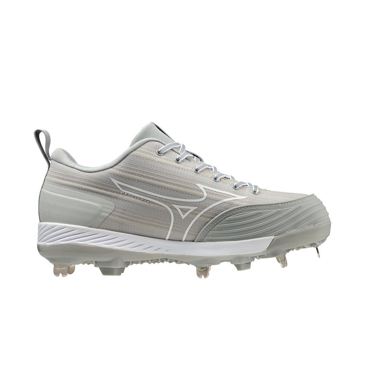 Mizuno Sweep 6 "Grey/White" Women's Softball Cleat - GREY/WHITE Thumbnail View 1