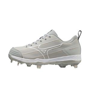 Mizuno Sweep 6 "Grey/White" Women's Softball Cleat
