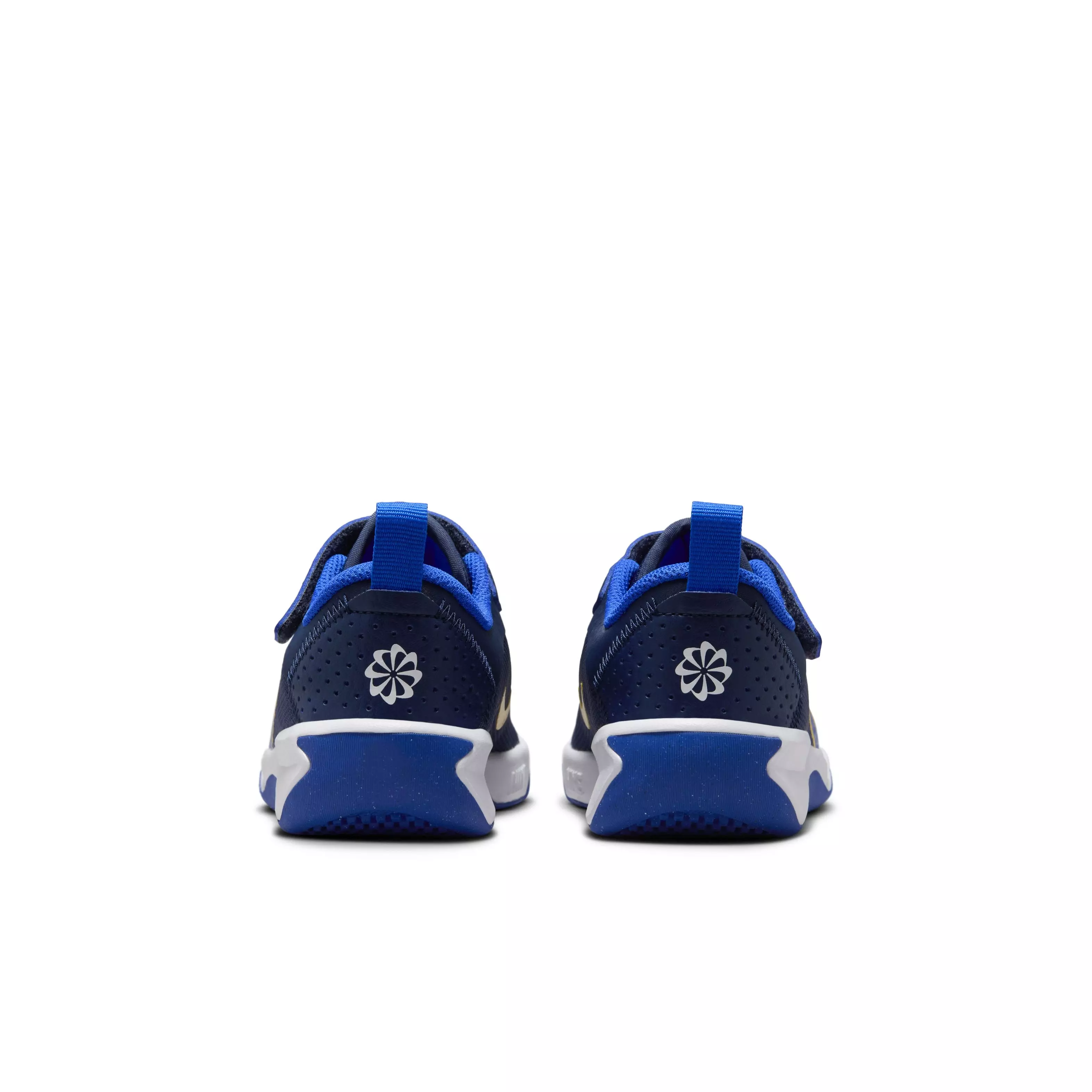 Nike Omni Multi-Court "Midnight Navy/Saturn Gold/White/Hyper Royal" Preschool Boys' Shoe - NAVY/GOLD/WHITE/ROYAL