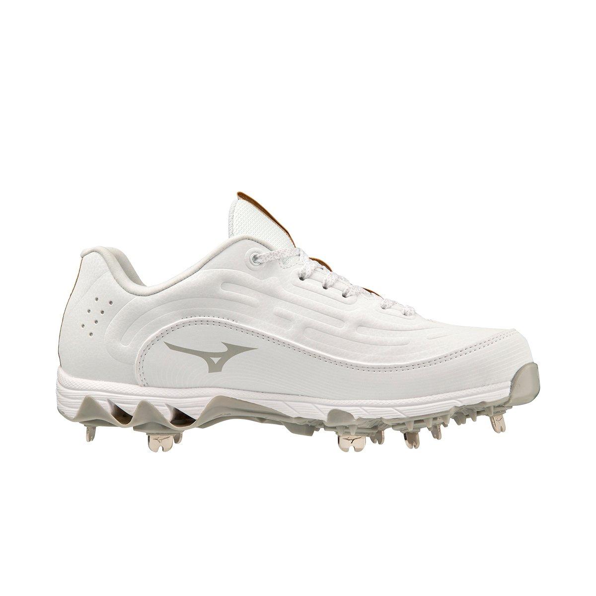Mizuno 9-Spike Swift 8 Fastpitch "White" Women's Softball Cleat - WHITE Thumbnail View 1