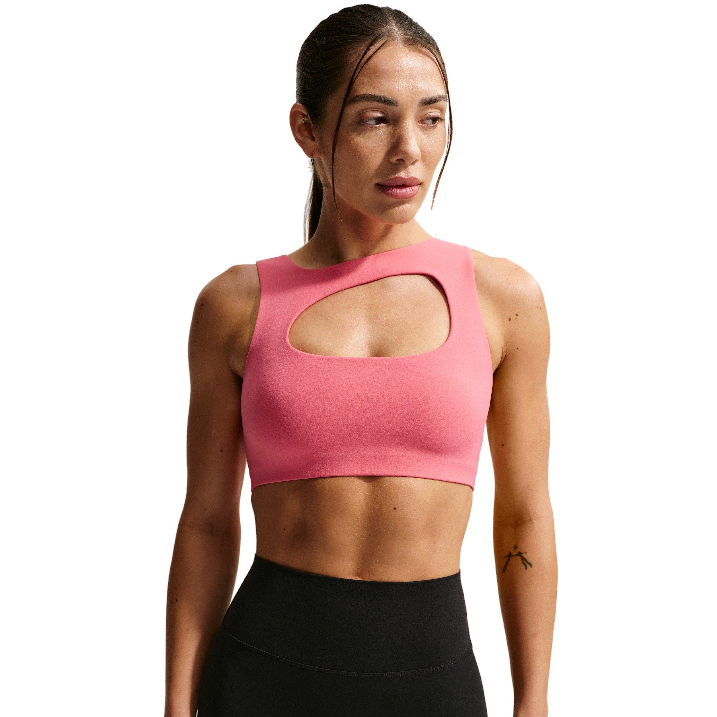 Nike Women's Zenvy Light-Support Lightly Lined Sports Bra -Coral - CORAL Thumbnail View 1