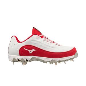 Mizuno 9-Spike Swift 8 Fastpitch "White/Red" Women's Softball Cleat