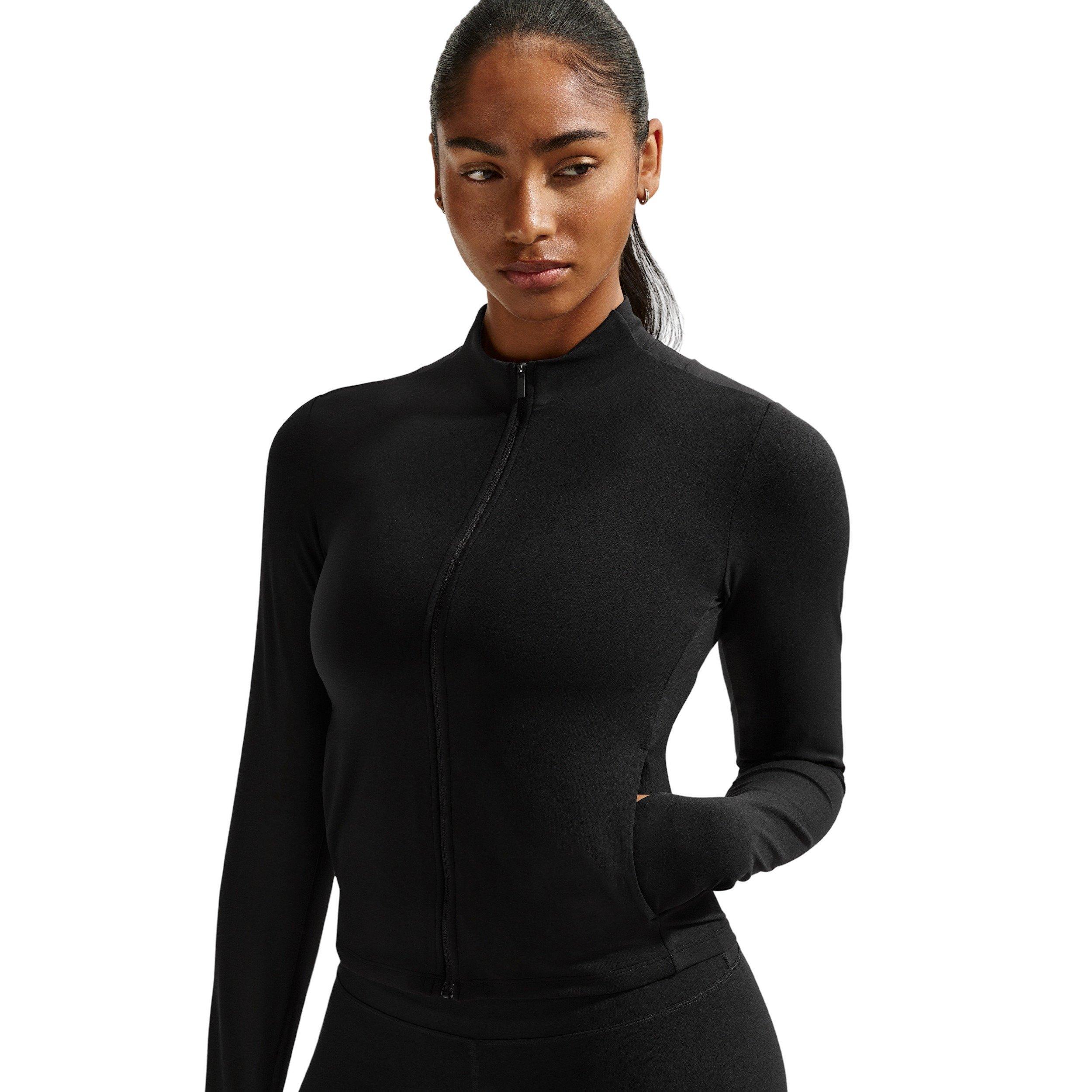 Nike Women's Zenvy Dri-FIT Full-Zip Jacket -Black - BLACK Thumbnail View 1