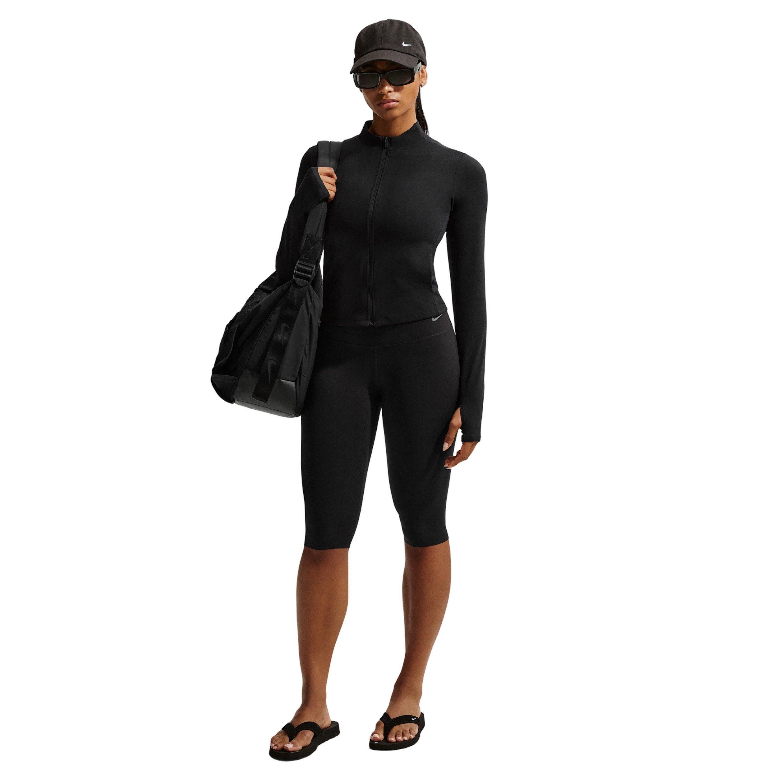 Nike Women's Zenvy Dri-FIT Full-Zip Jacket - Black - BLACK Thumbnail View 4