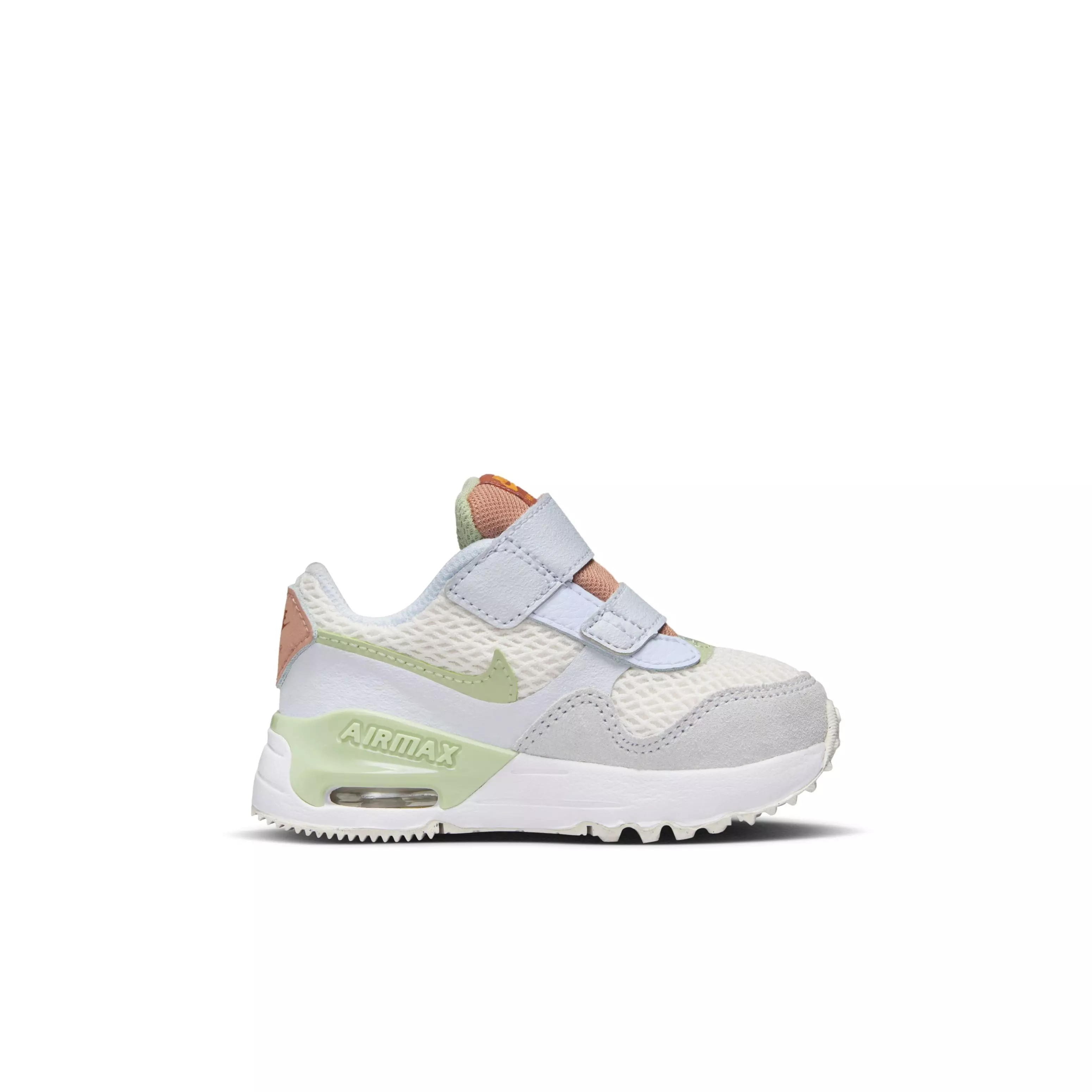 Nike Air Max SYSTM "Phantom/Football Grey/Amber Brown/Honeydew" Infant Girls' Shoe - PHANTOM/GREY/BROWN/HONEYDEW