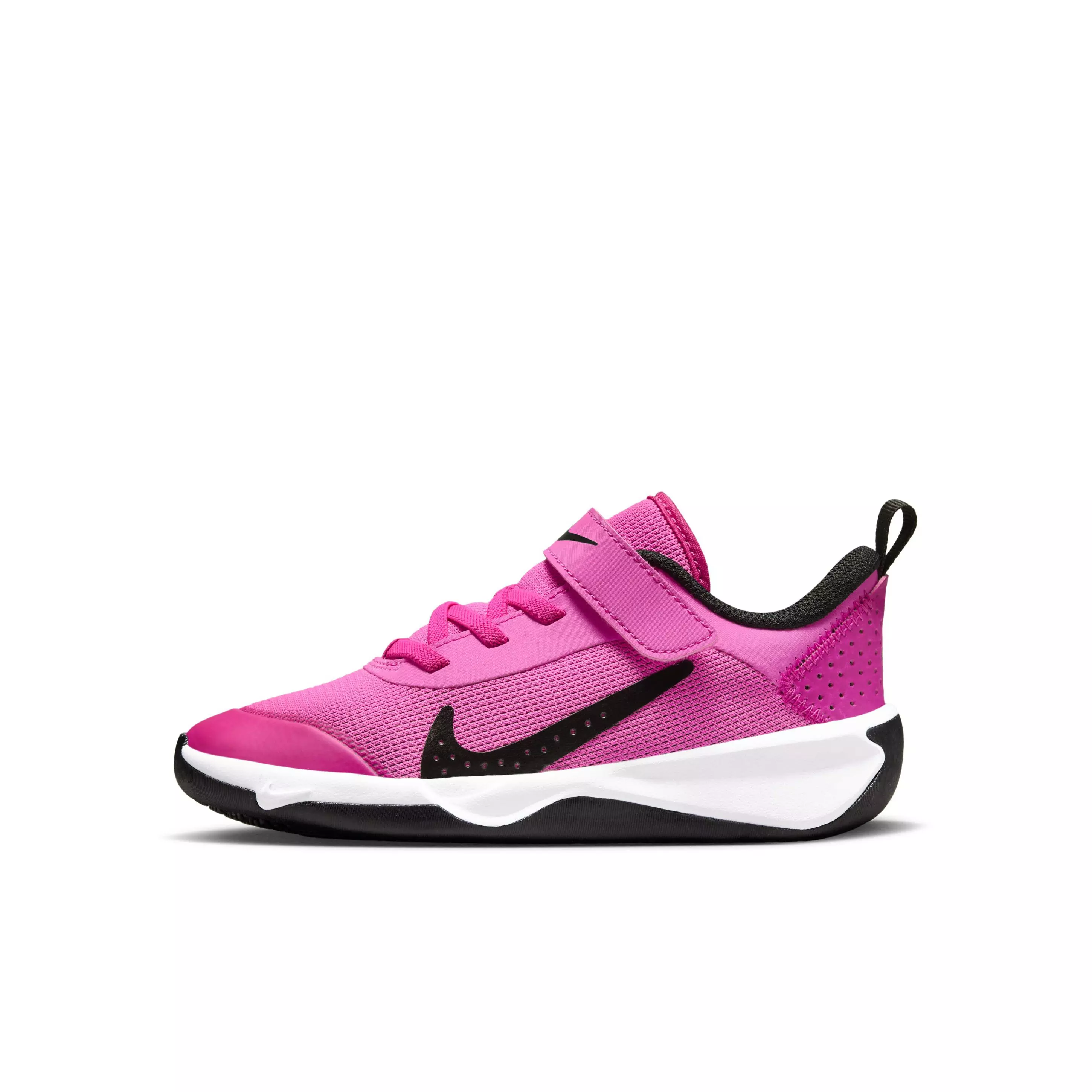 Nike Omni Multi-Court "Laser Fuchsia/White/Black" Preschool Girls' Shoe - FUCHSIA/WHITE/BLACK